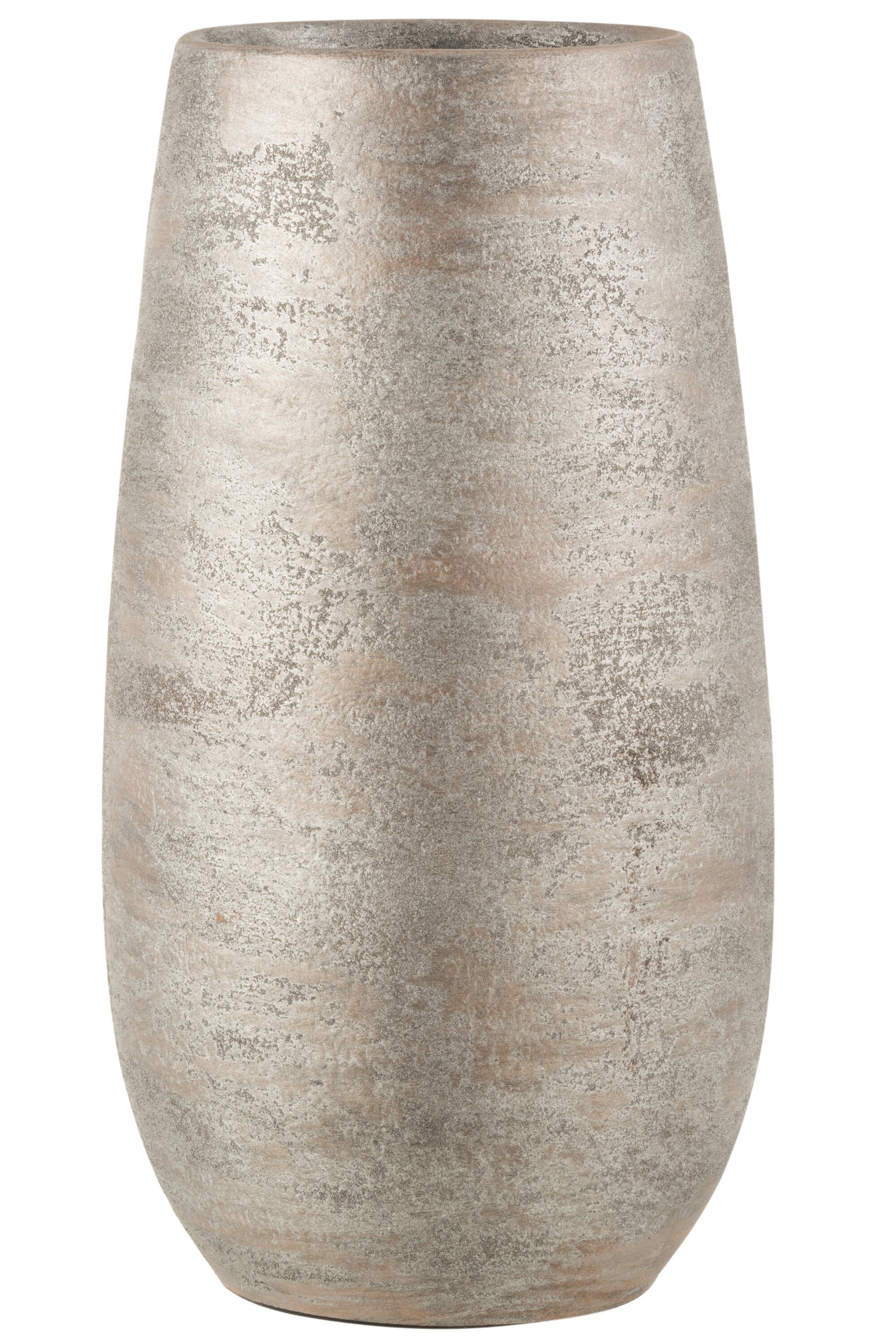 Vaas Onregelmatig Ruw Keramiek Zilver Groot