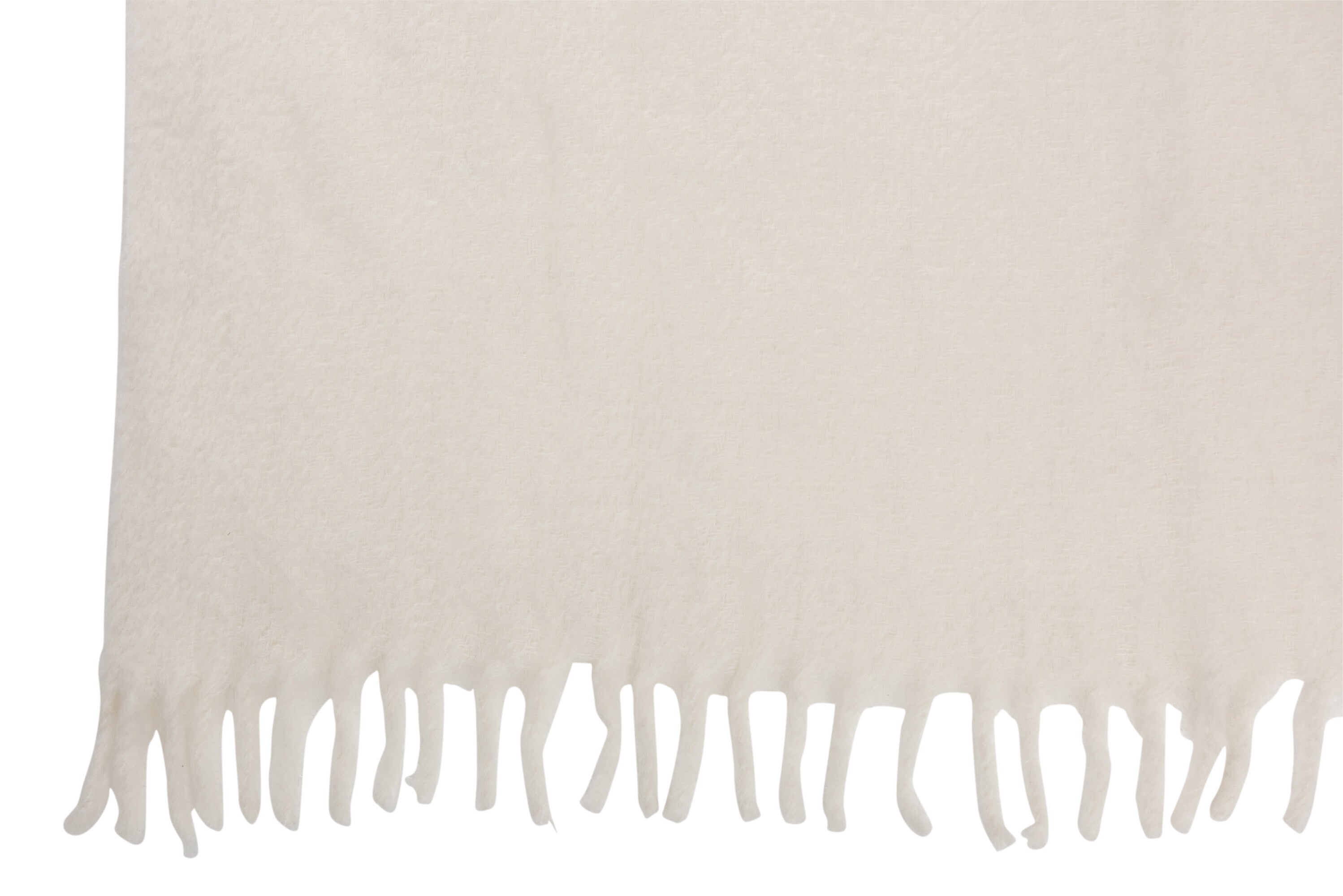 J-Line Plaid - polyester - zwart/ wit - 190 x 136 cm