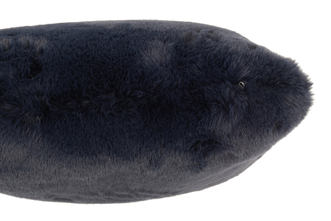 J-Line Cutie Sierkussen – Polyester – 45x45 cm – Middenblauw