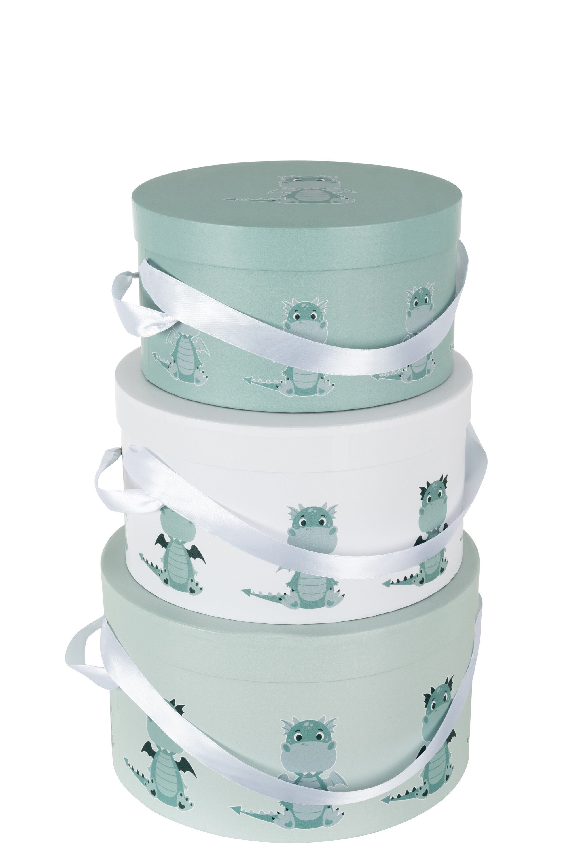 J-Line Set Van 3 Dozen Draak Papier Wit/Mint