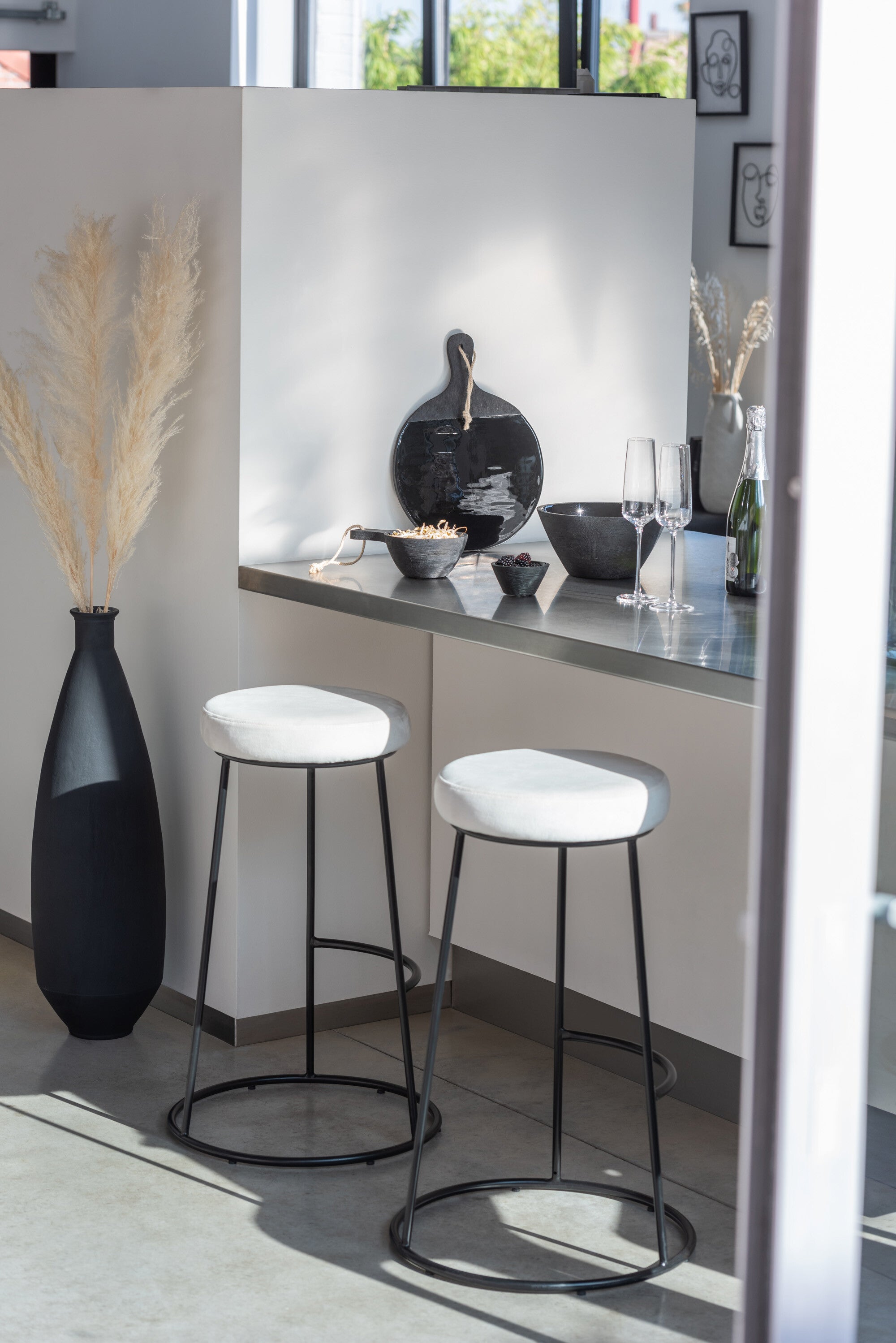 Kussen voor frame textiel wit