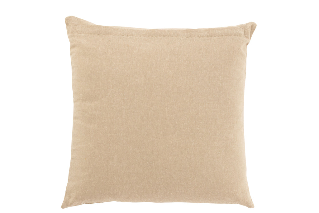 Kussen Bloem Spiraal Katoen Beige/Roze