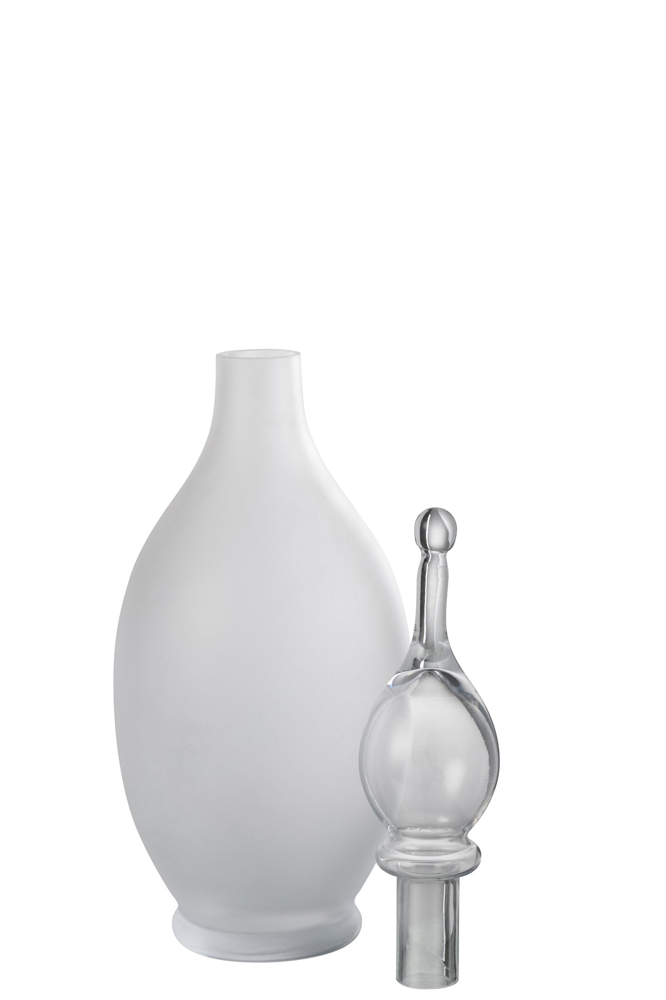 Vaas+Dop Fles Deco Jo Glas Transparant Groot