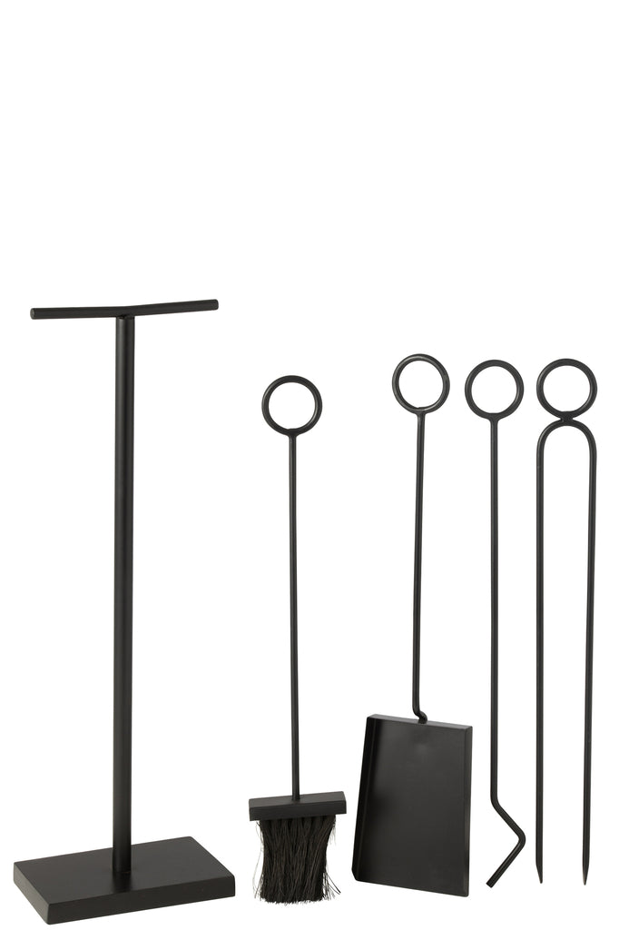 Openhaardgereedschap Ring Metaal Noir