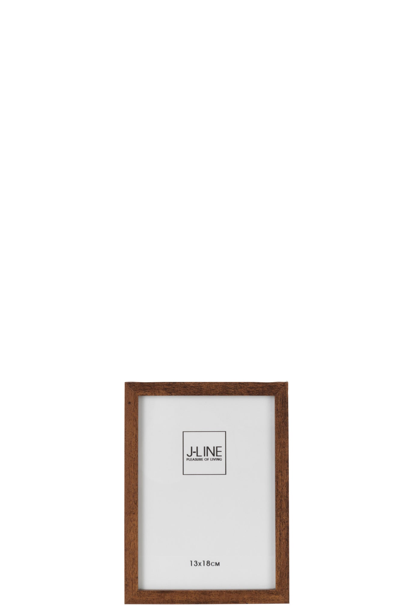 J-Line Fotokader Basic Hout Donker Bruin Small