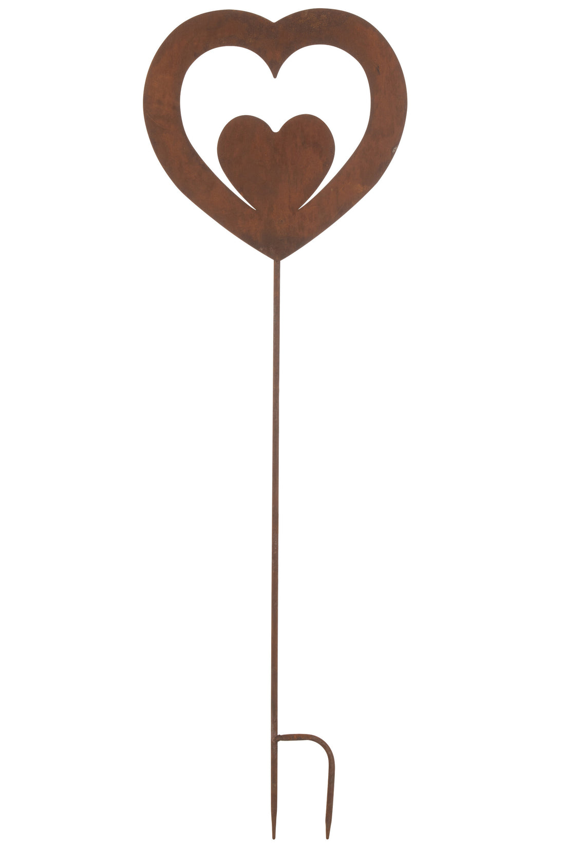 J-Line Decoratie Tuin Hart In Hart Ijzer Roest