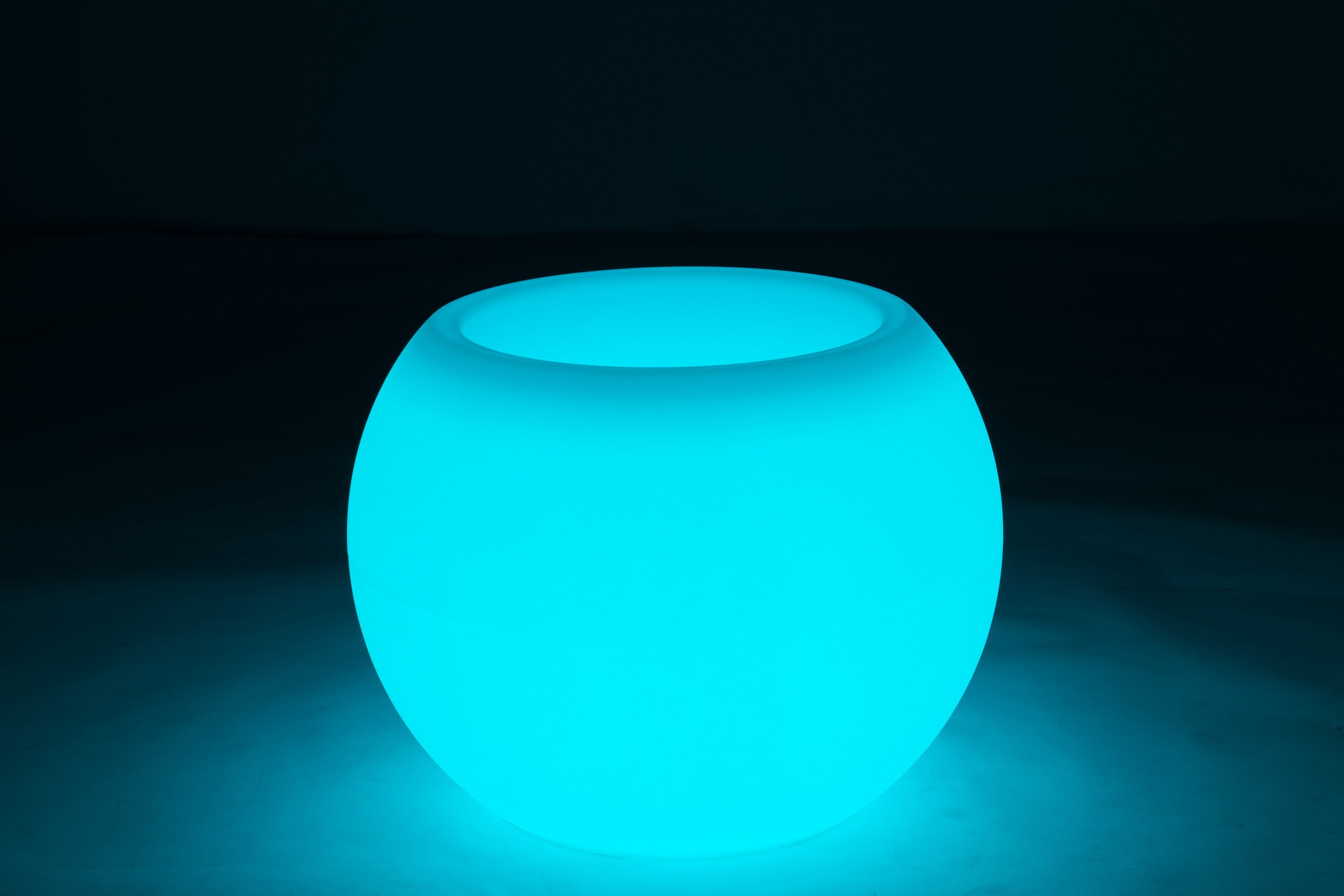 J-Line Lamp Bloempot Buiten Led Plastiek Mix