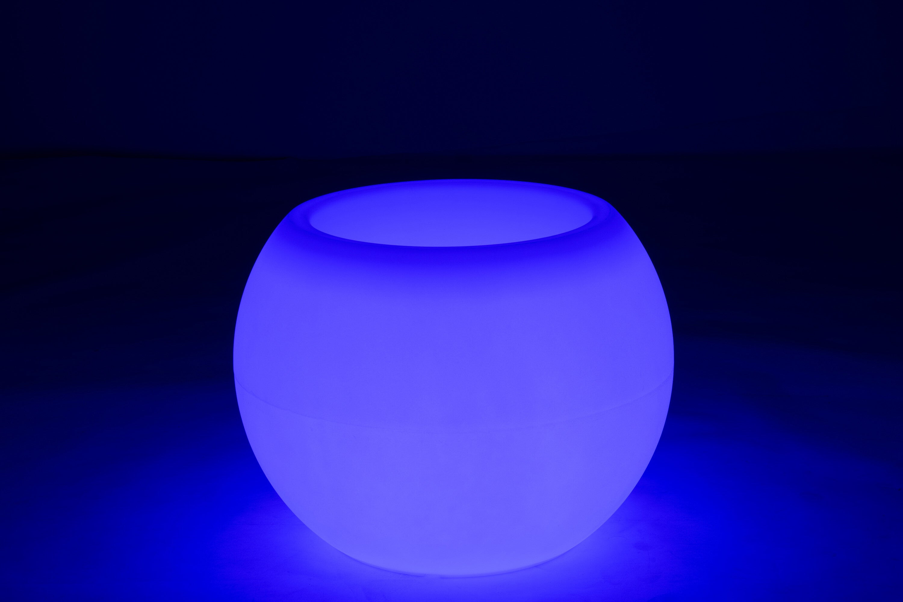 J-Line Lamp Bloempot Buiten Led Plastiek Mix