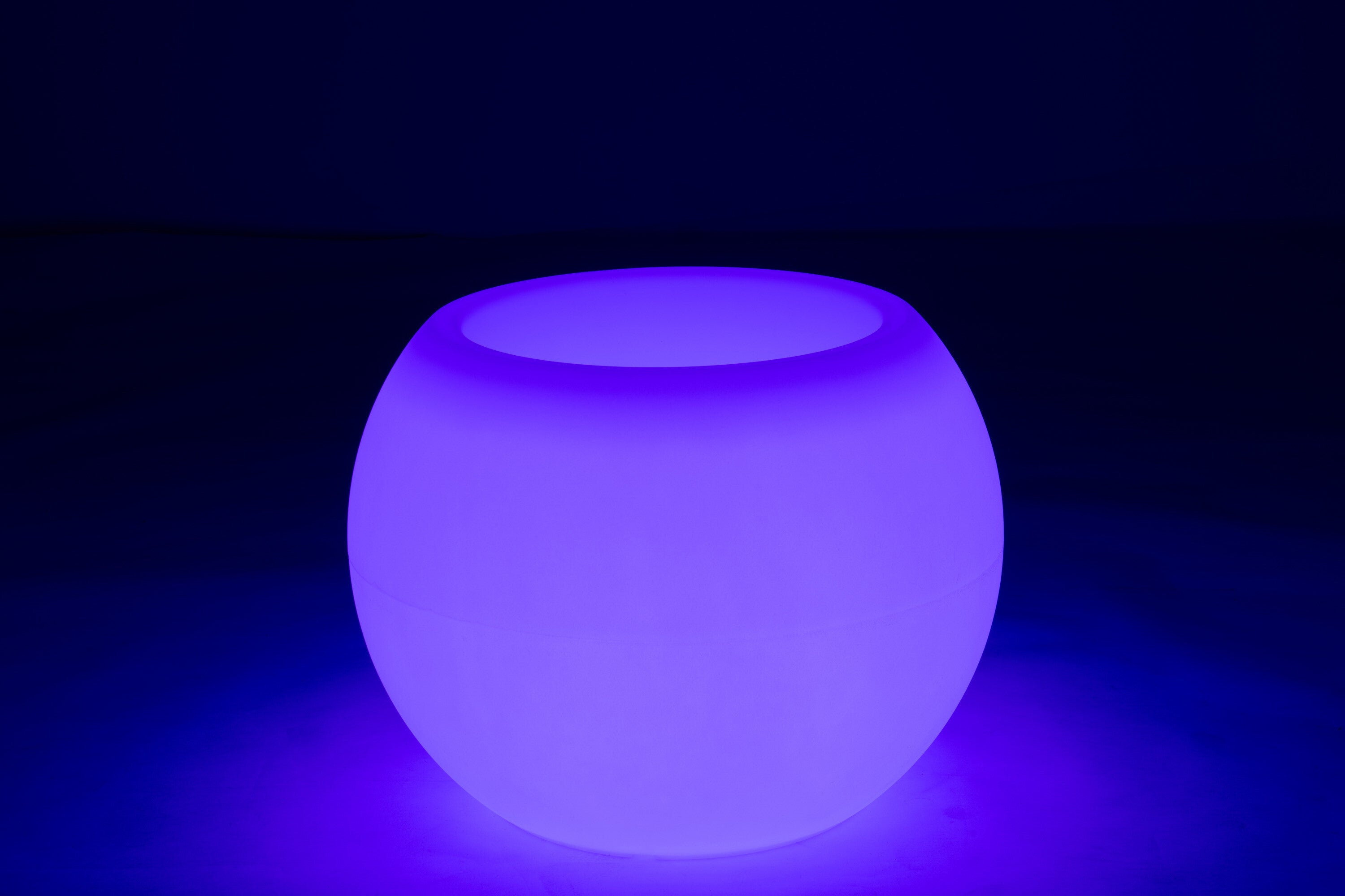 J-Line Lamp Bloempot Buiten Led Plastiek Mix