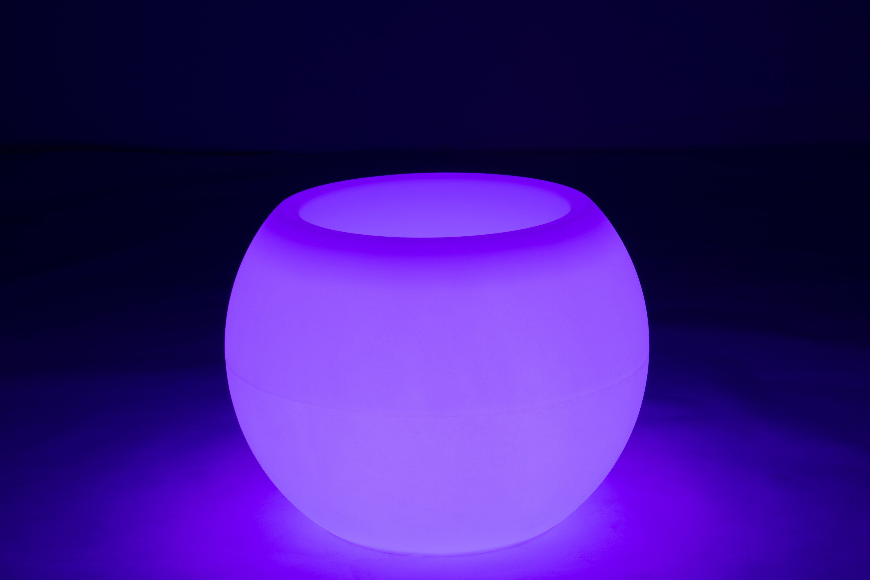 J-Line Lamp Bloempot Buiten Led Plastiek Mix