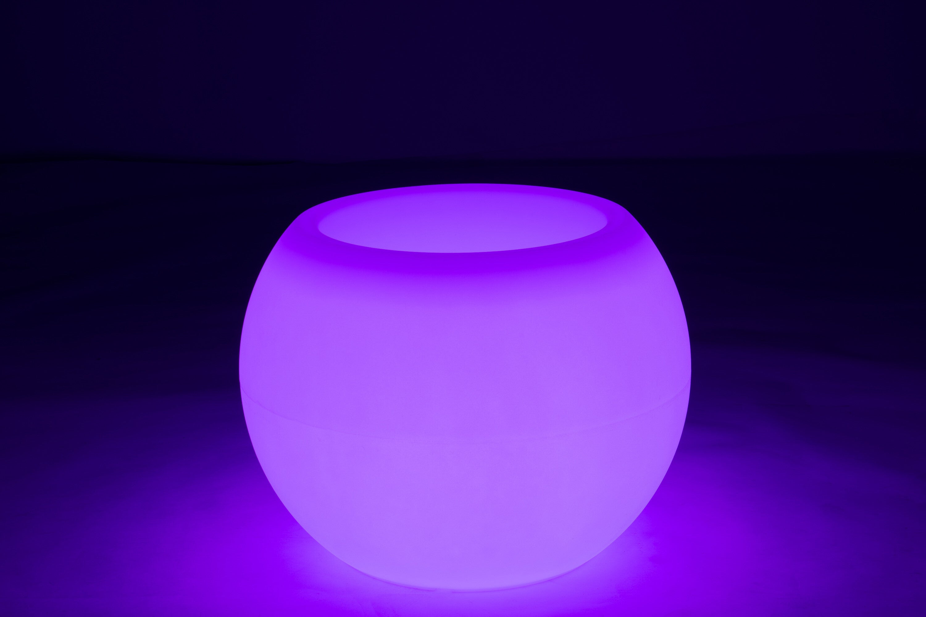 J-Line Lamp Bloempot Buiten Led Plastiek Mix