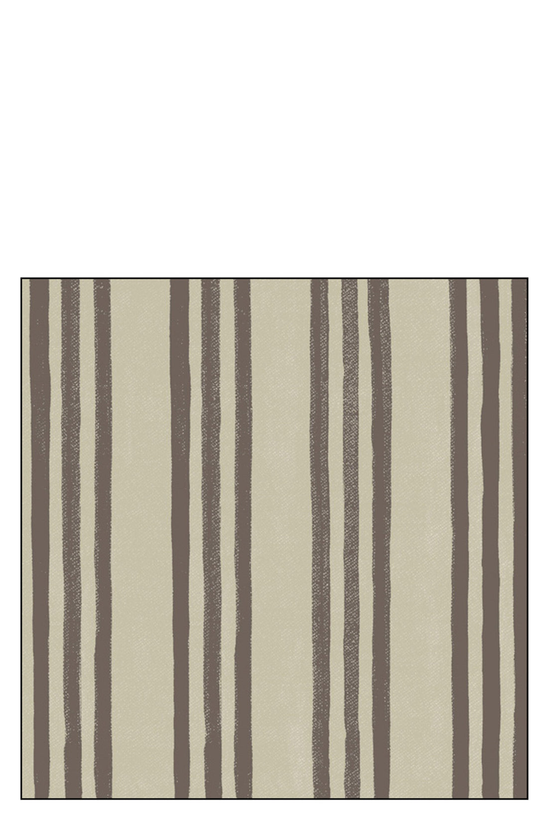 J-Line Pak 20 Servetten Strepen Papier Taupe/Bruin Large