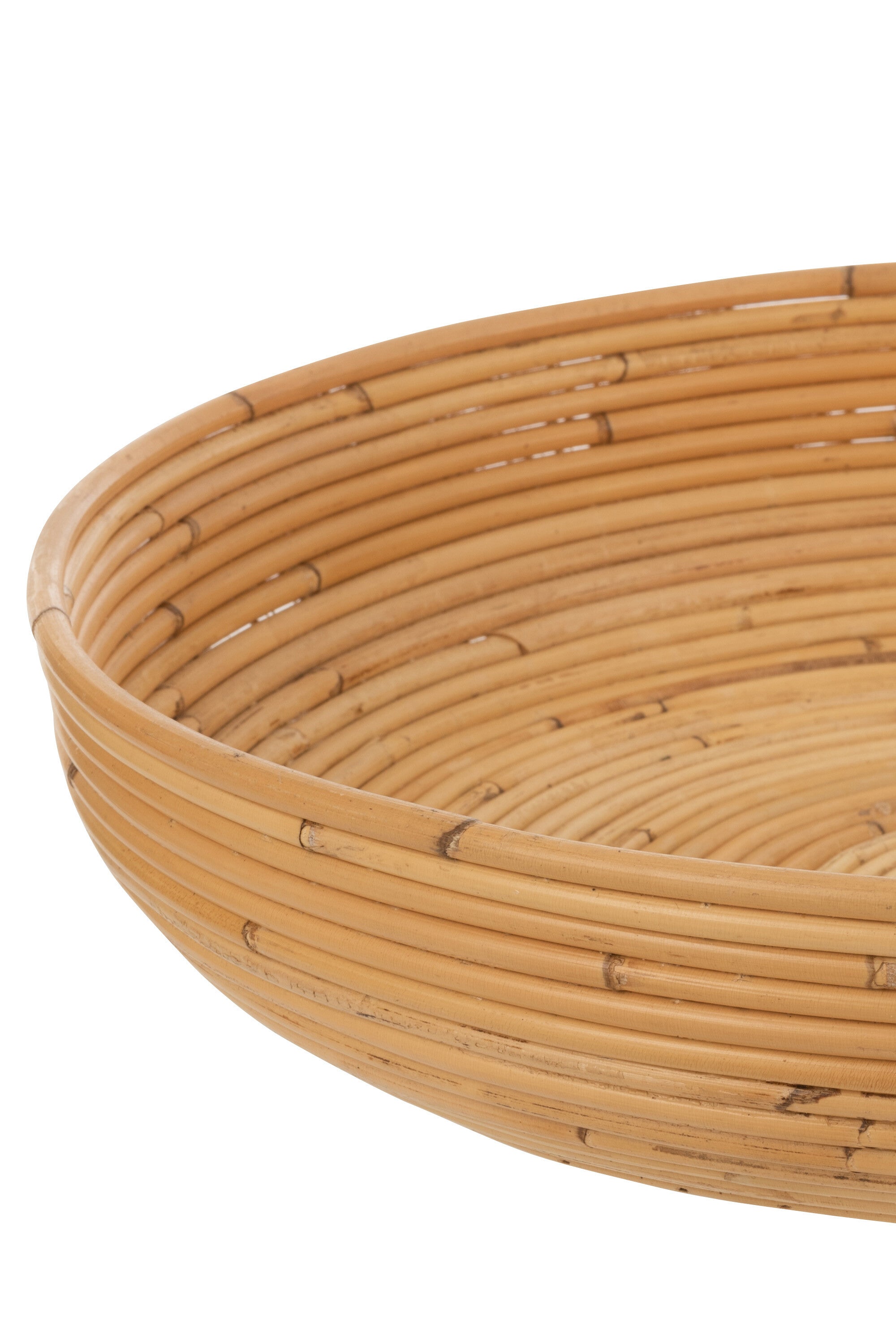 J-Line Set Van 2 Schalen Rotan Naturel