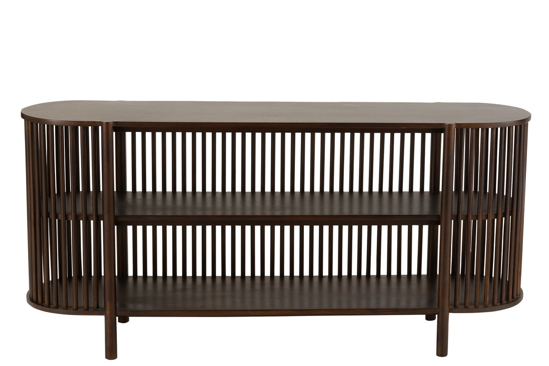 Console 2 planken Conie Mangohout Donkerbruin
