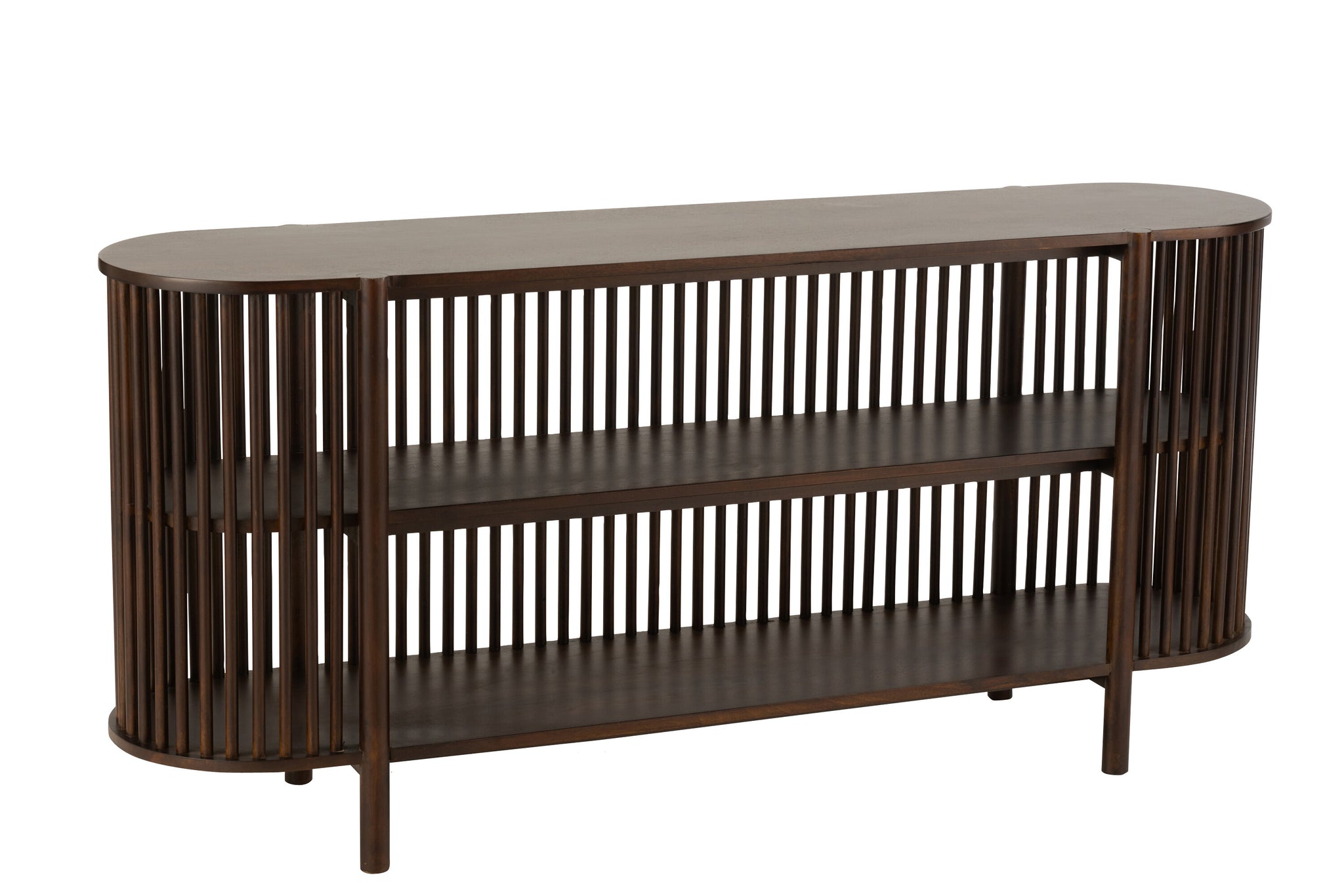 Console 2 planken Conie Mangohout Donkerbruin
