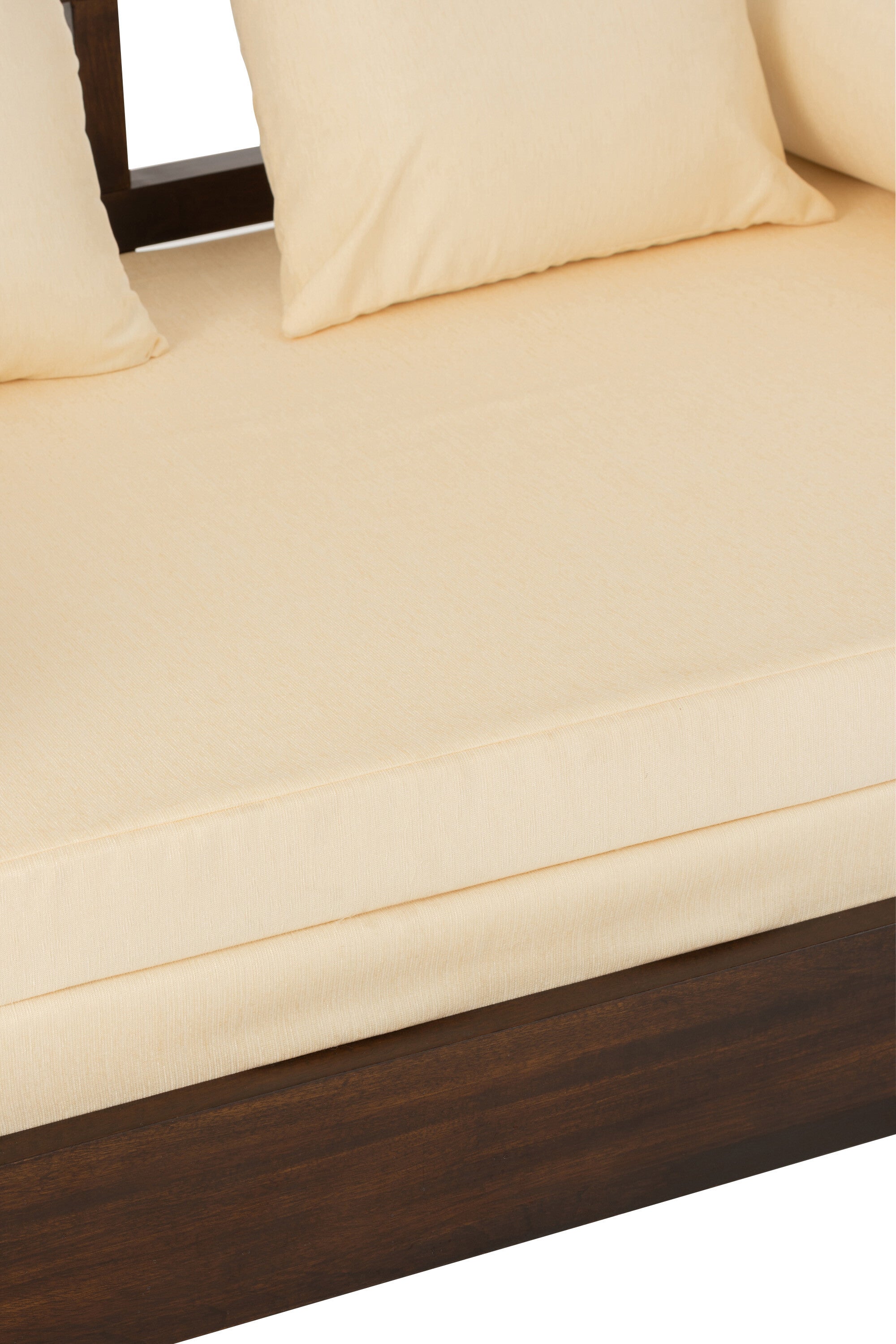 Bank/Bed Conie Matras+4 Kussens Mangohout Donkerbruin