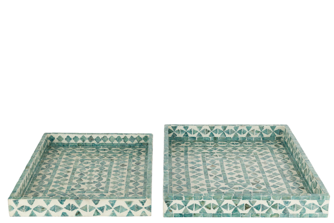 J-Line Set Van 2 Plateau Parel Azur