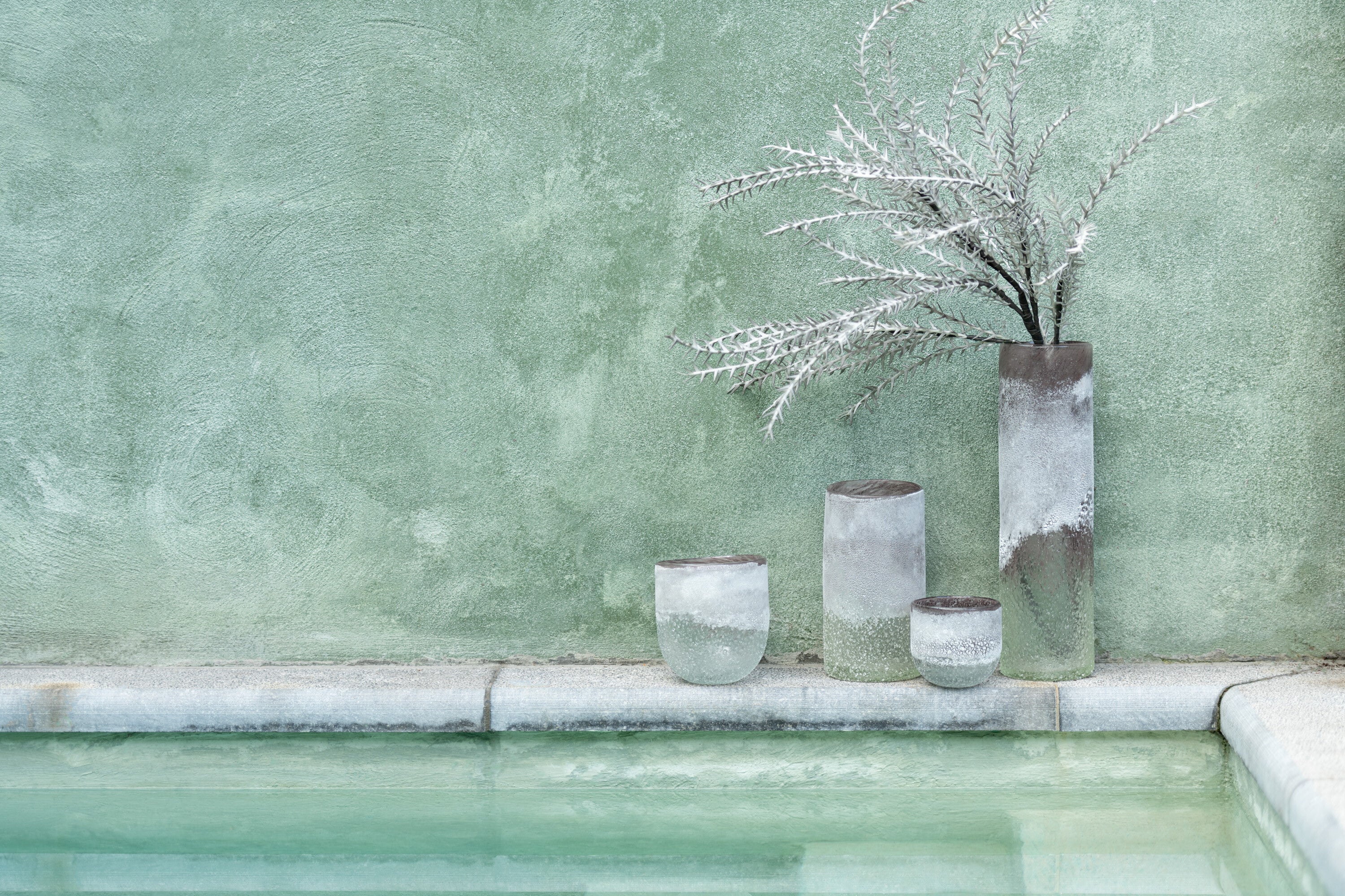 Orkaan Scavo Glas Grijs Groot