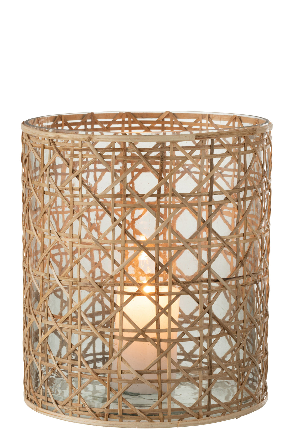 Orkaan Candice Brede Glazen/Riet Natuurlijk