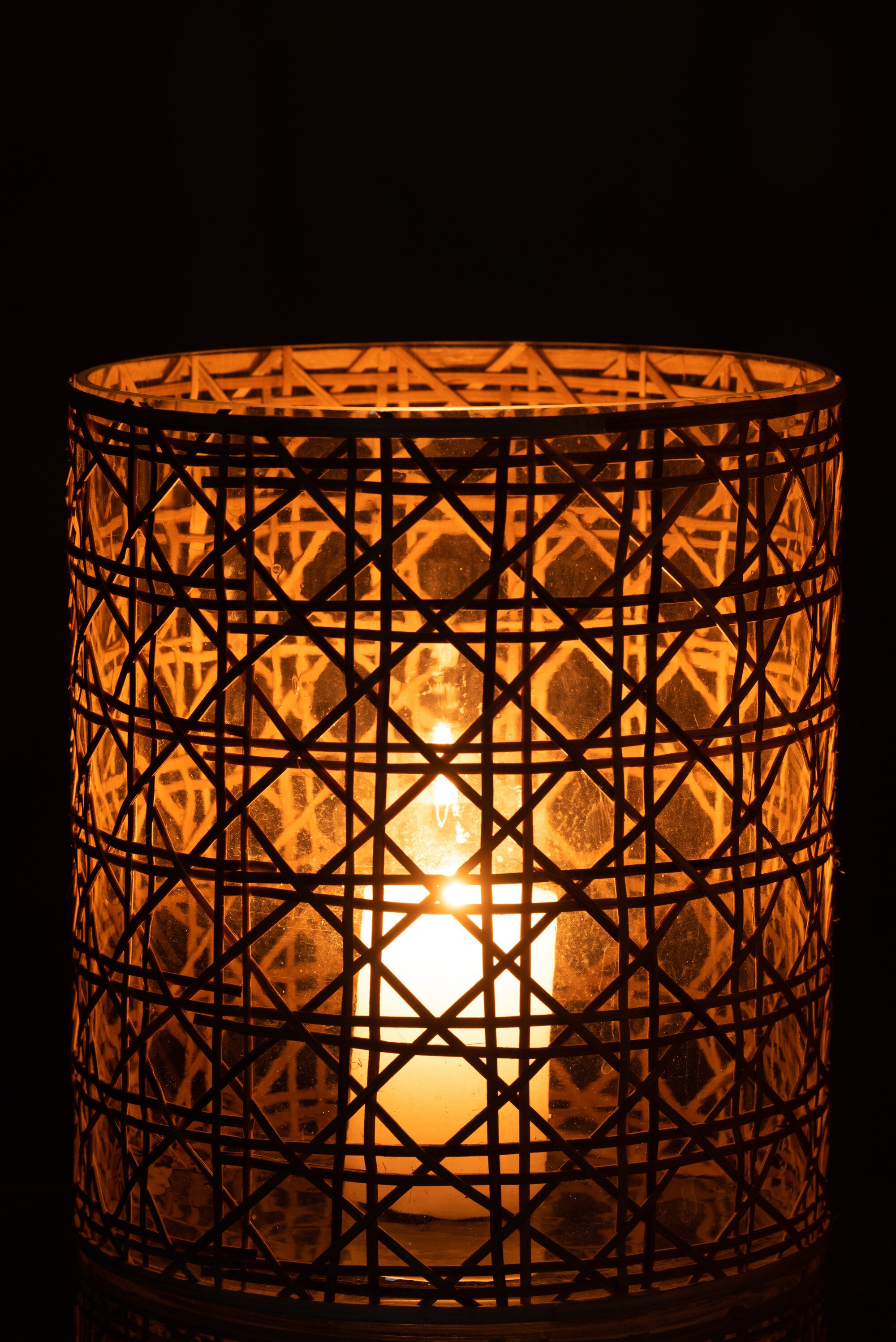 Orkaan Candice Brede Glazen/Riet Natuurlijk