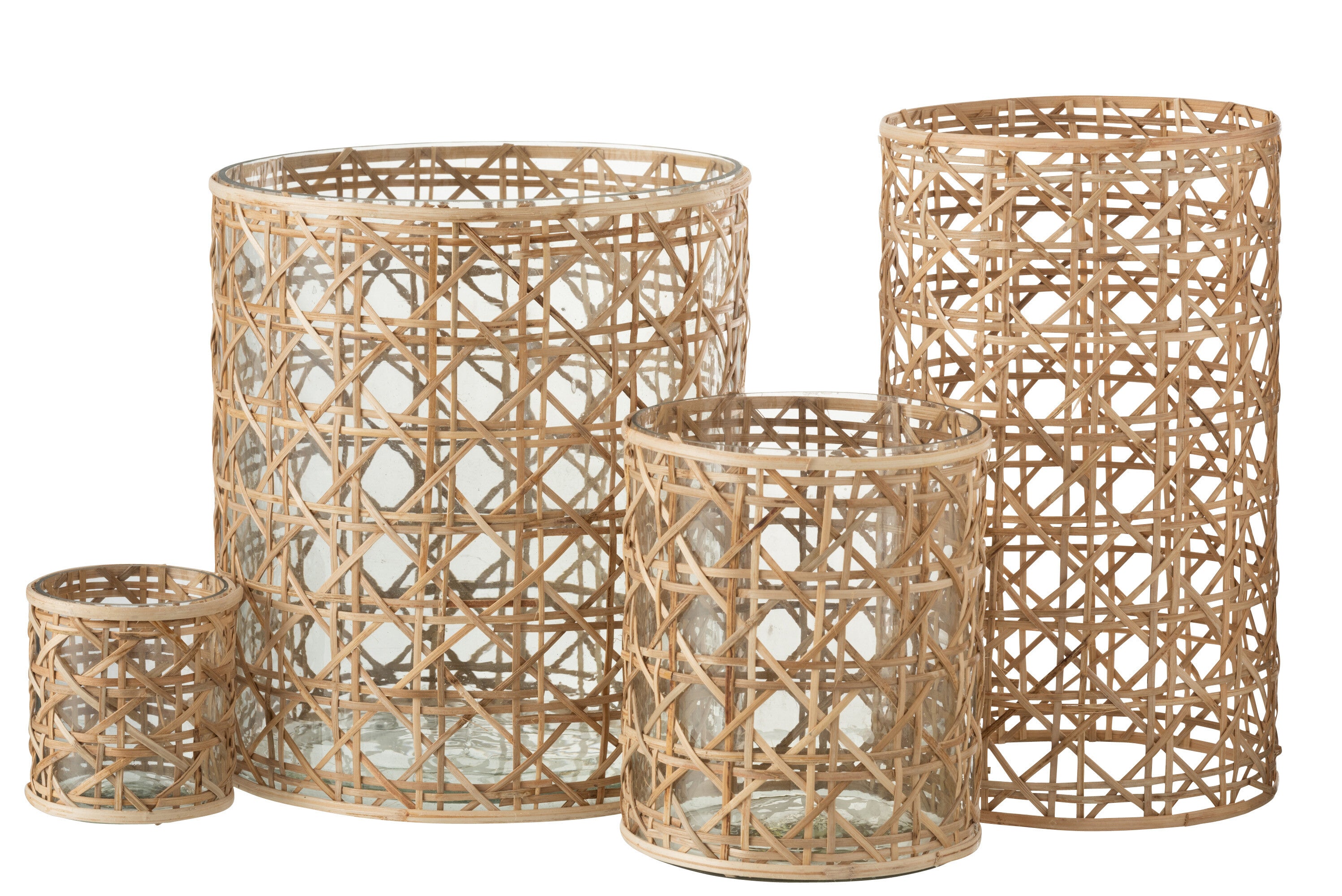 Orkaan Candice Brede Glazen/Riet Natuurlijk