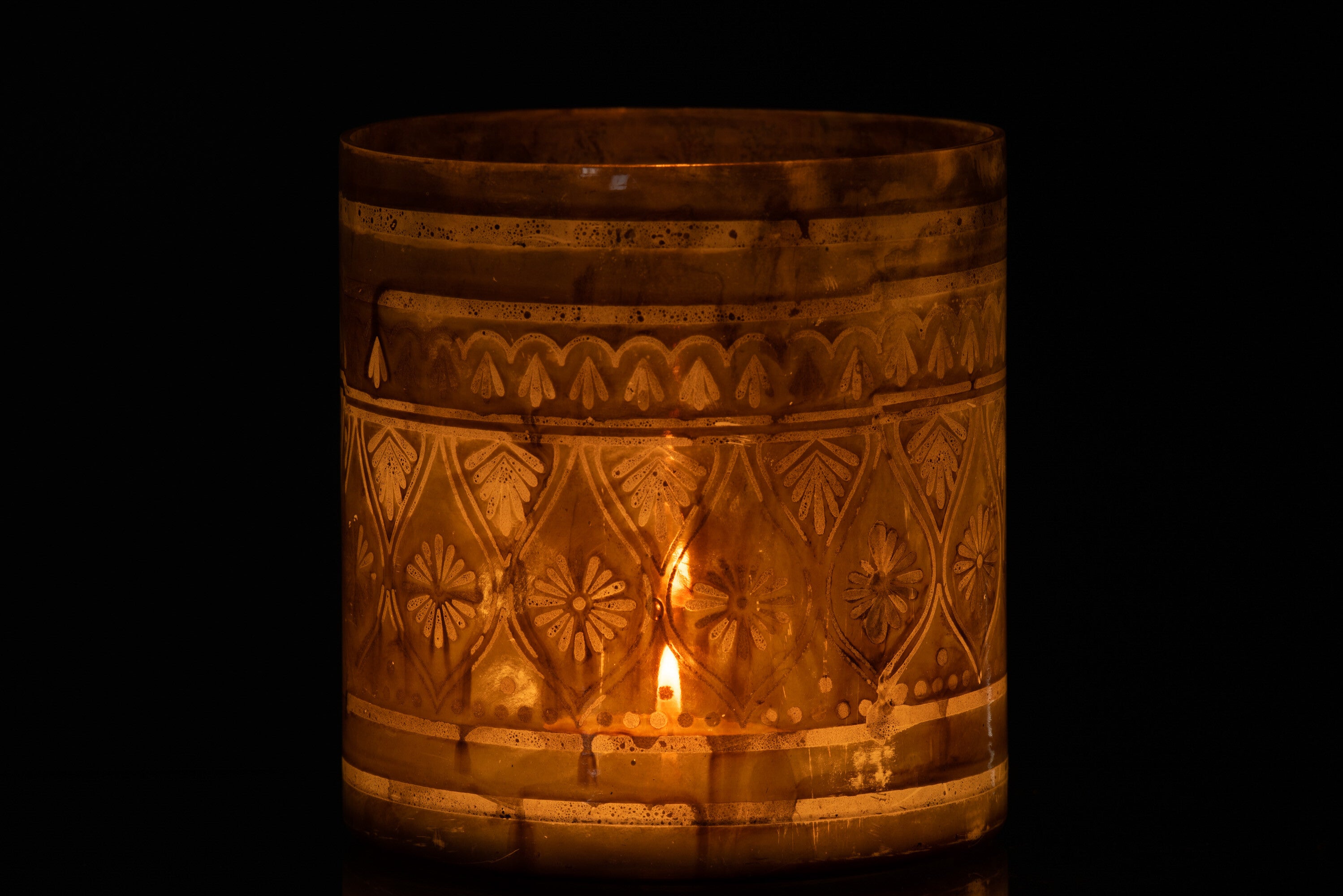 Orkaan Oosters Glas Donker Aqua Groot