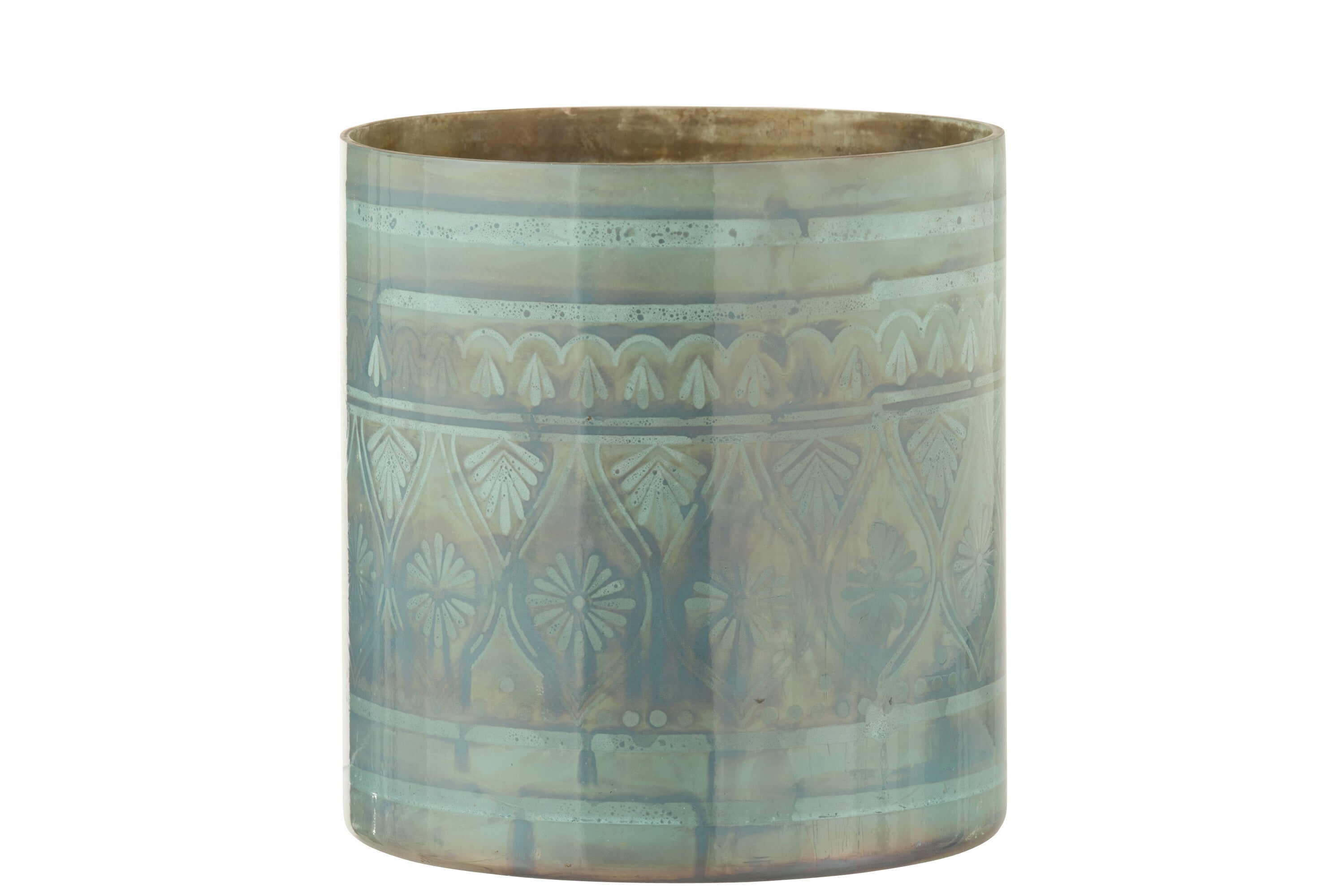 Orkaan Oosters Glas Donker Aqua Groot