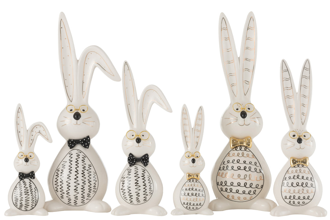 Konijn Robert Keramische Mix Groot Ass2