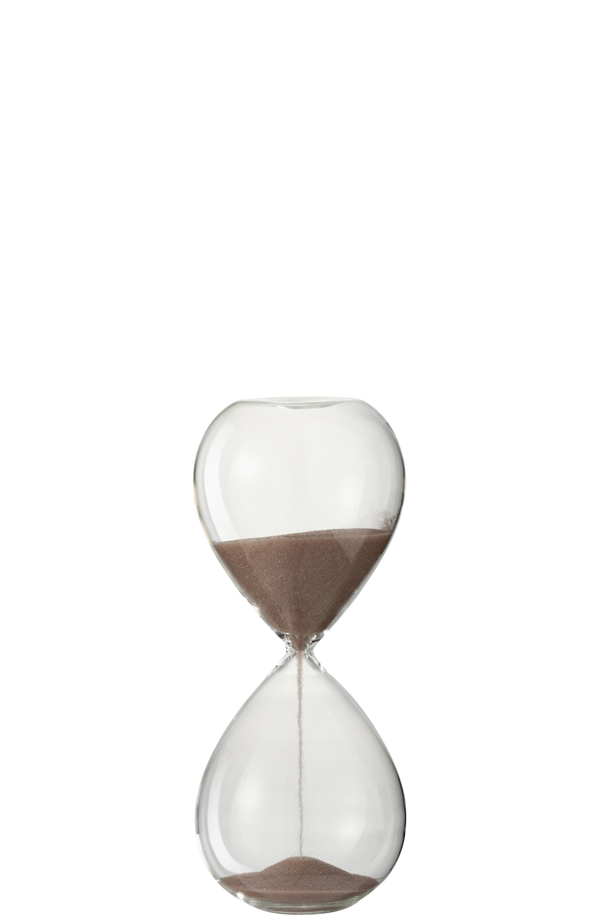 Zandloper Deco Glas/Zand Lichtroze Klein