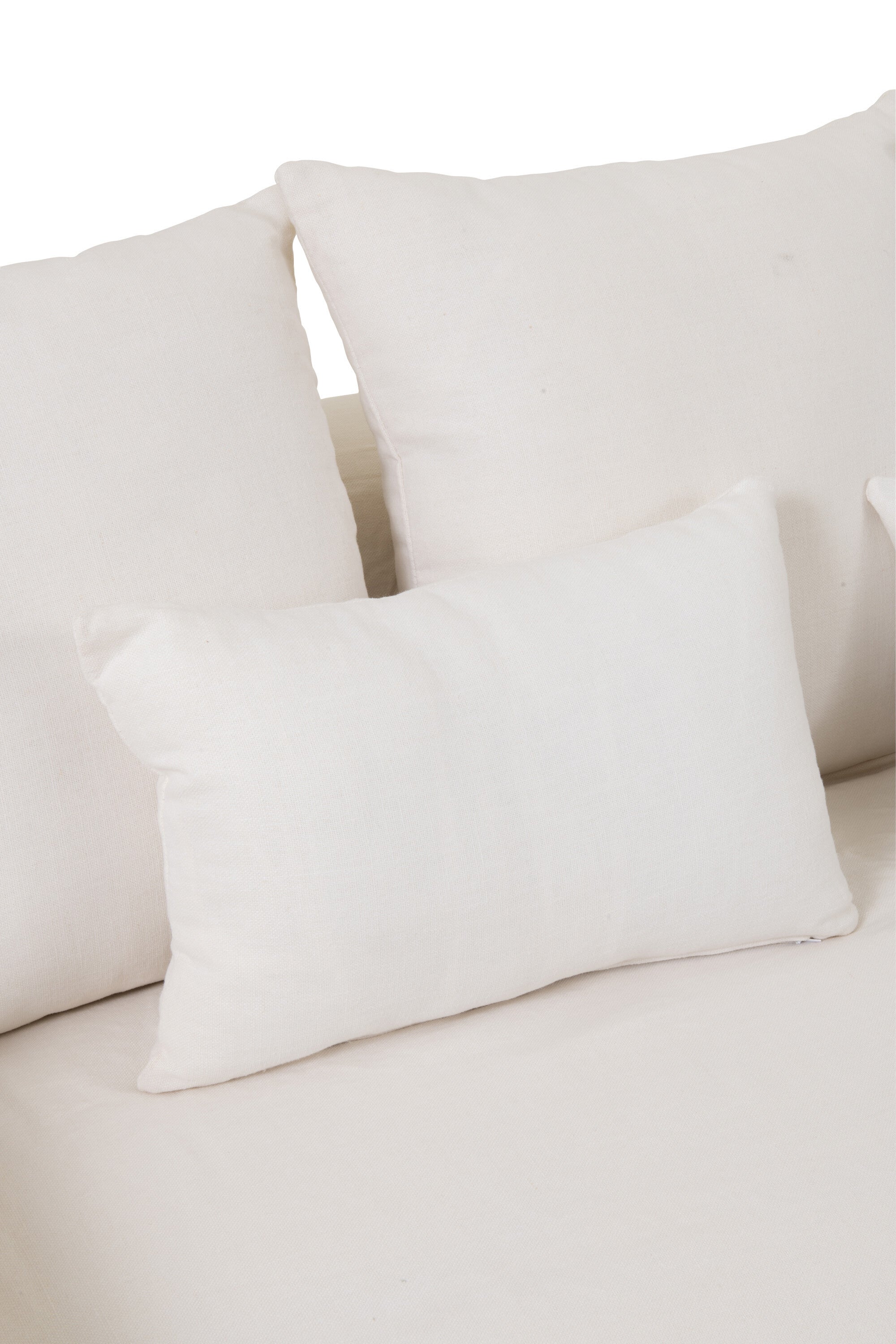 Hoes voor stoel + 9 kussens Monaco Linnen Xl Marshmallow Wit