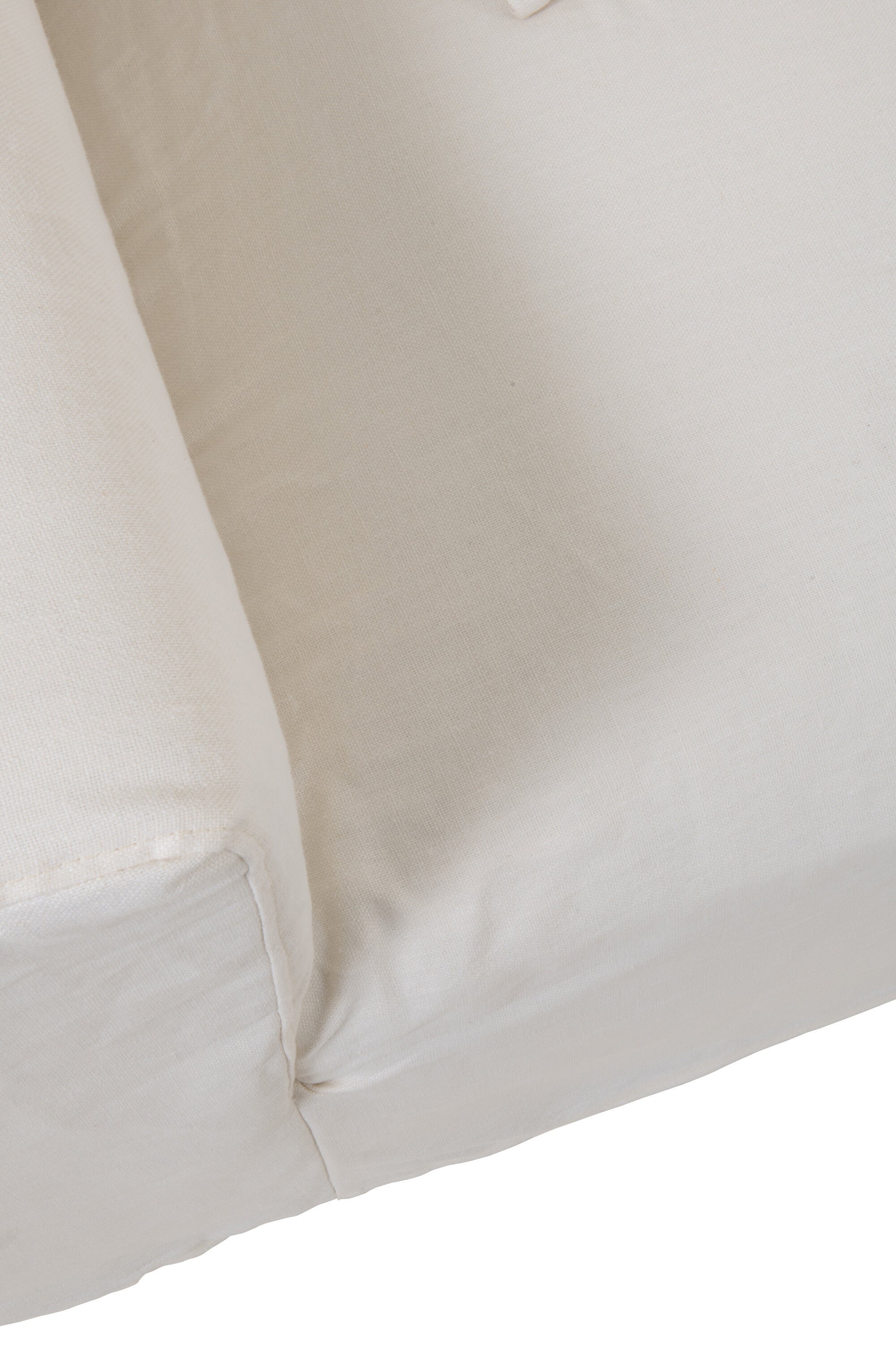 Hoes voor stoel + 5 kussens Monaco bank linnen marshmallow wit