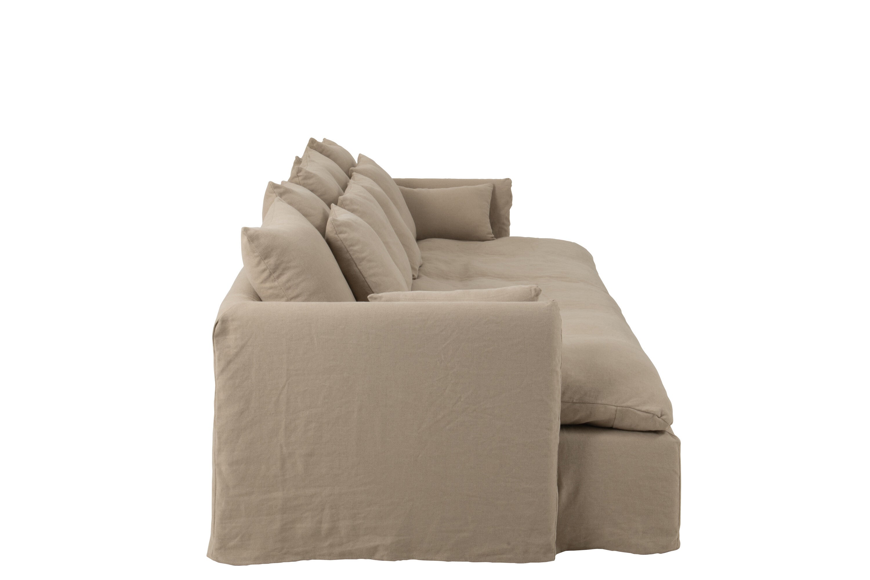 Hoes Stoel + 11 Kussens Strand Linnen Nat