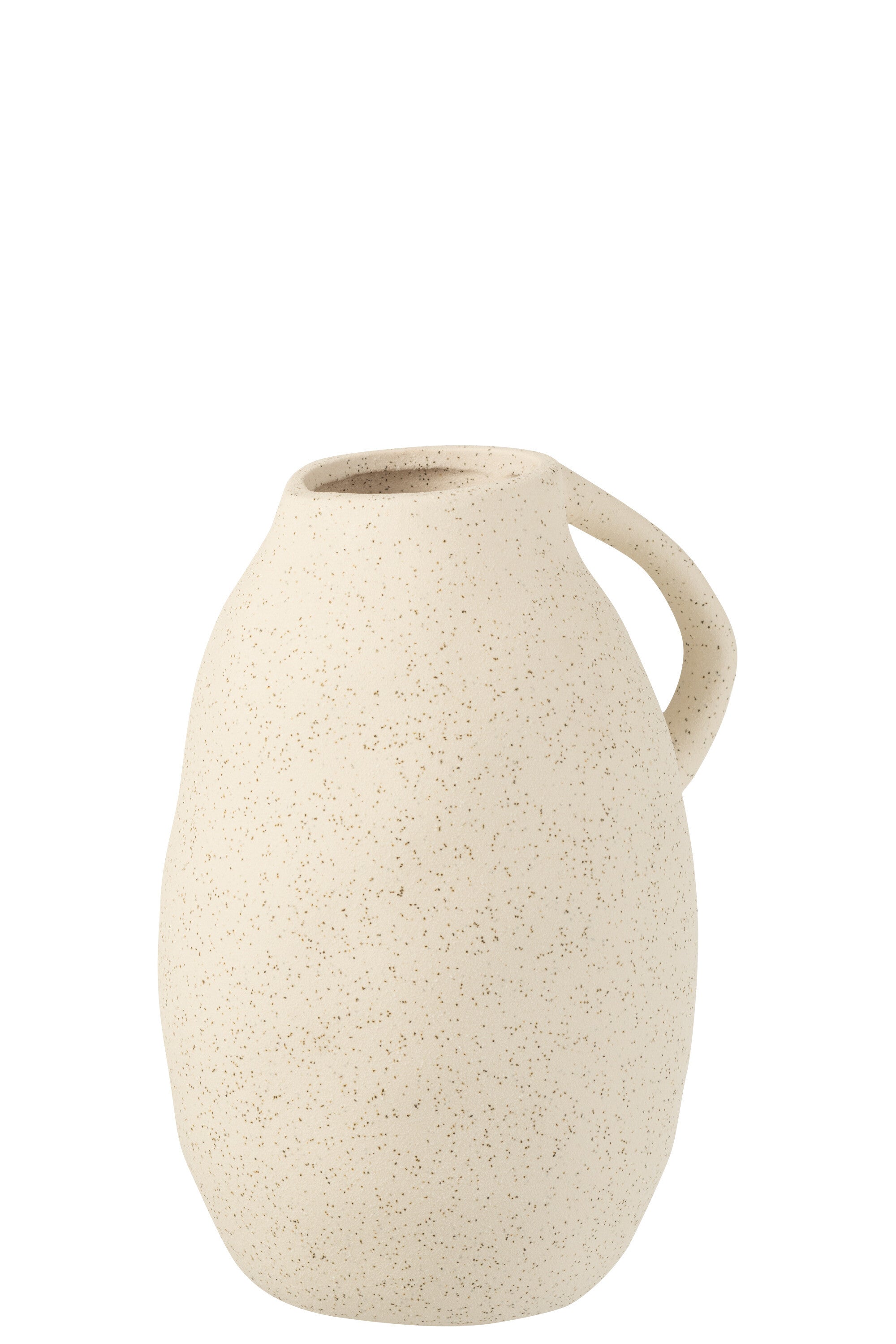 J-Line Vaas Kruik Keramiek Beige Medium - 25.00 cm hoog