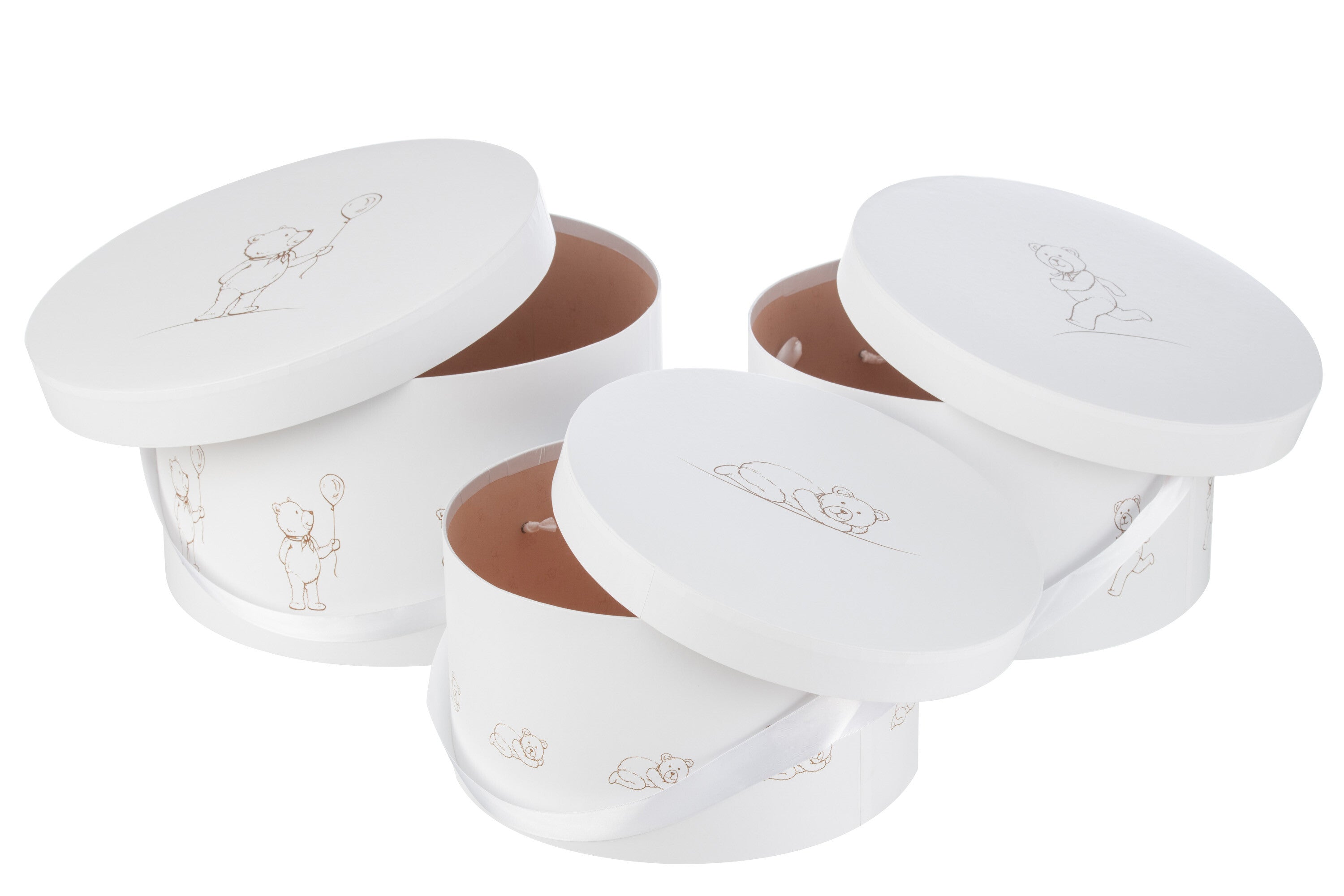 J-Line Set Van 3 Dozen Beer Rond Wit