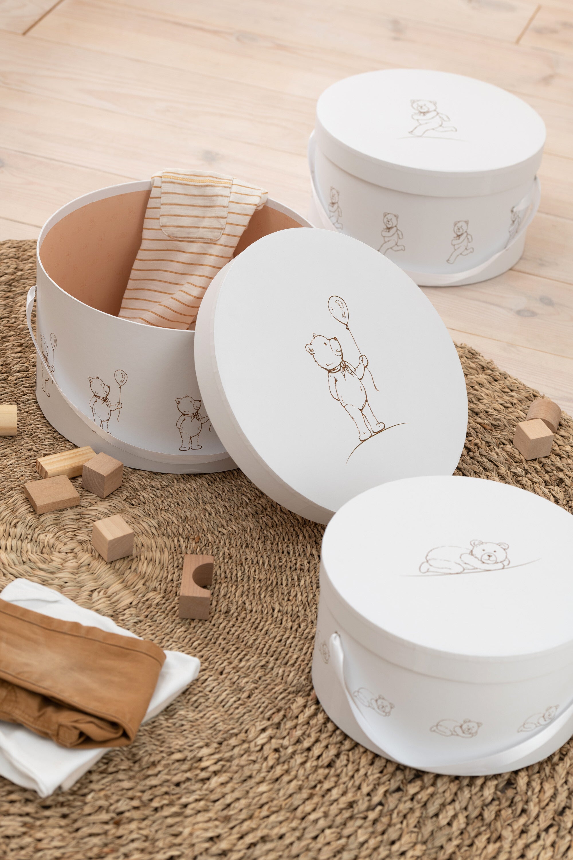 J-Line Set Van 3 Dozen Beer Rond Wit