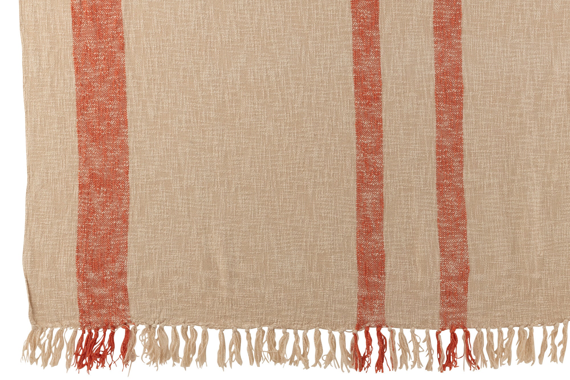 Plaid Emma Katoen Oranje