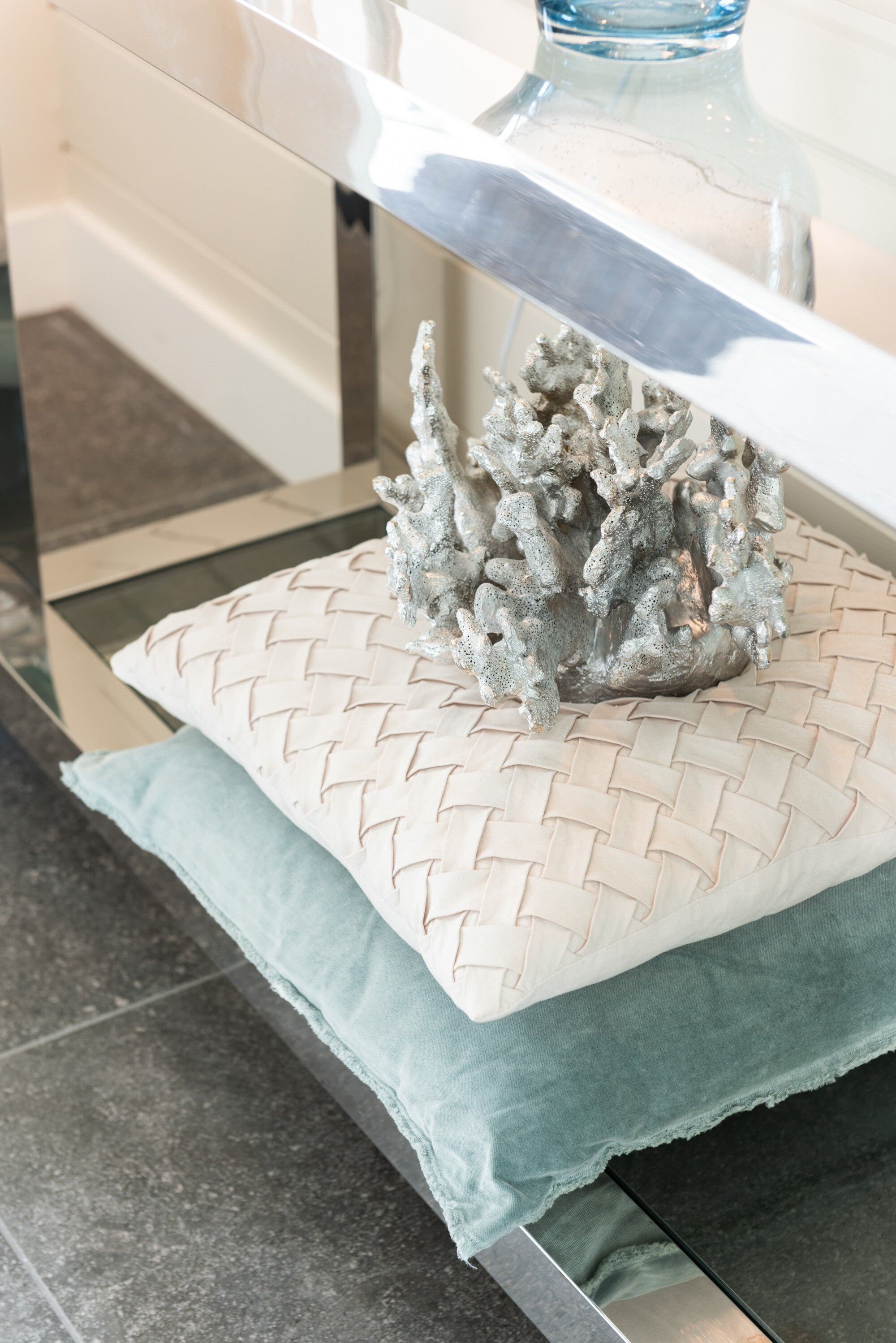 Koraal laag poly zilver