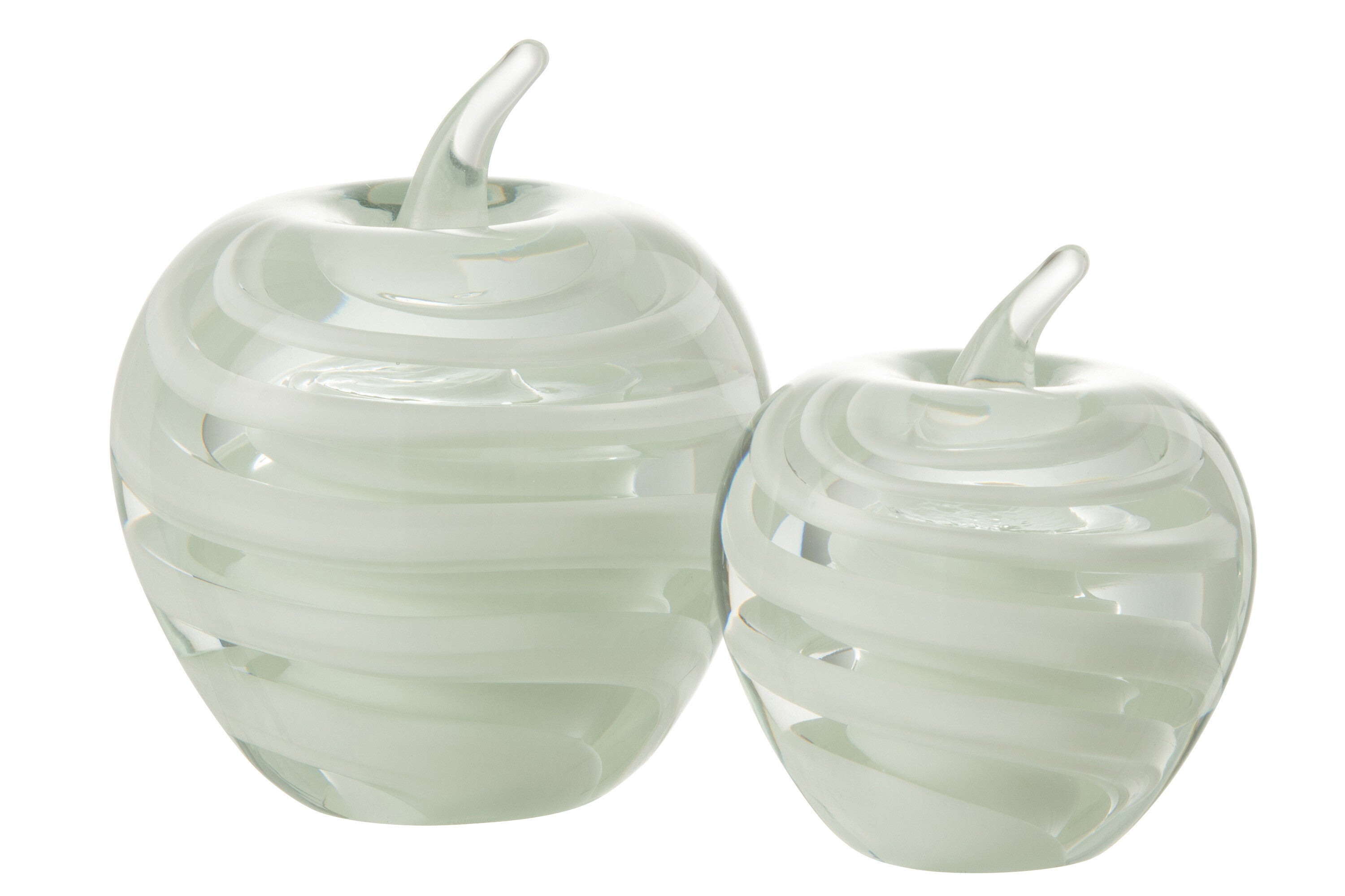 Papiergewicht Appel Glas Wit Groot