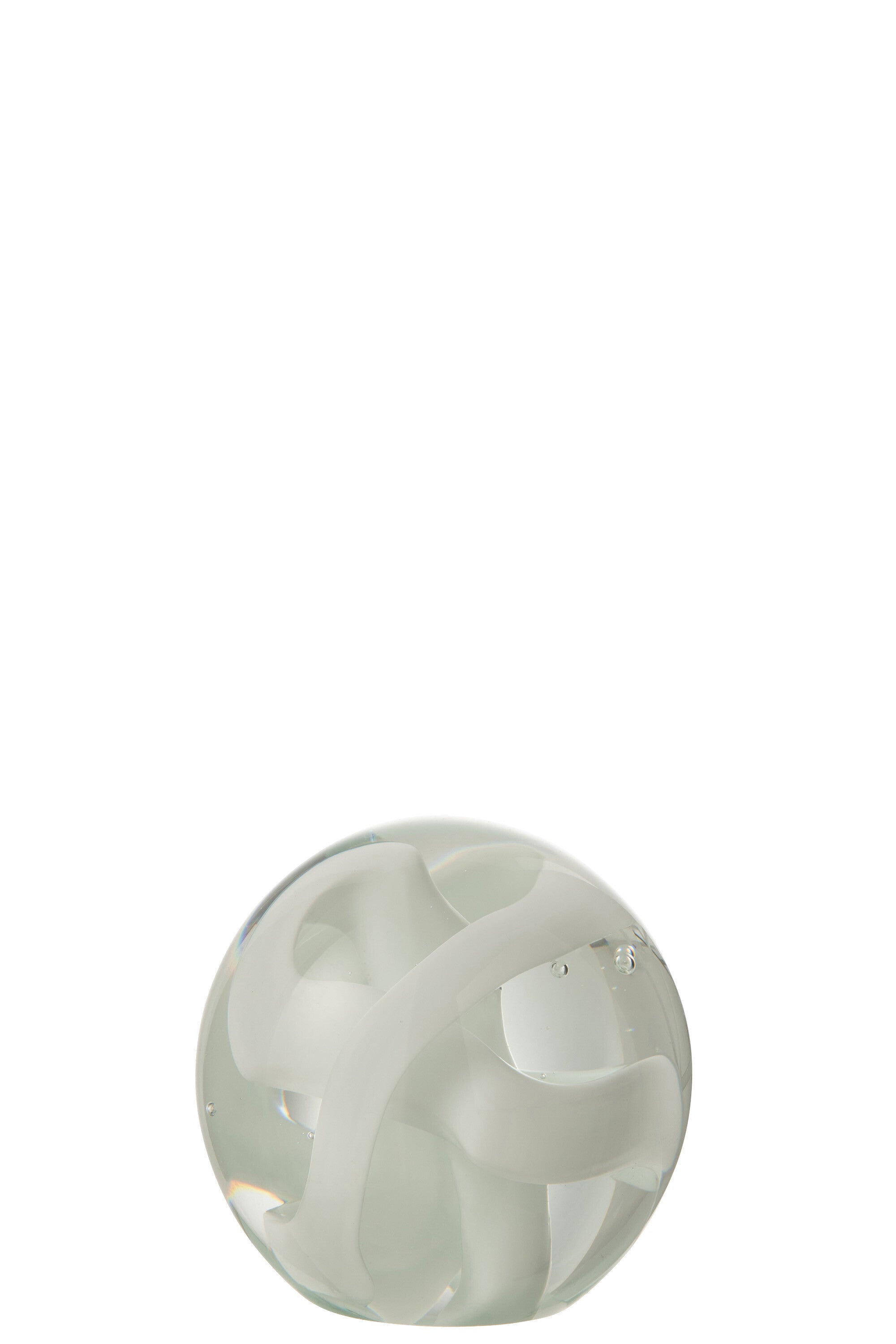 Papiergewicht Slinger Glas Wit Klein