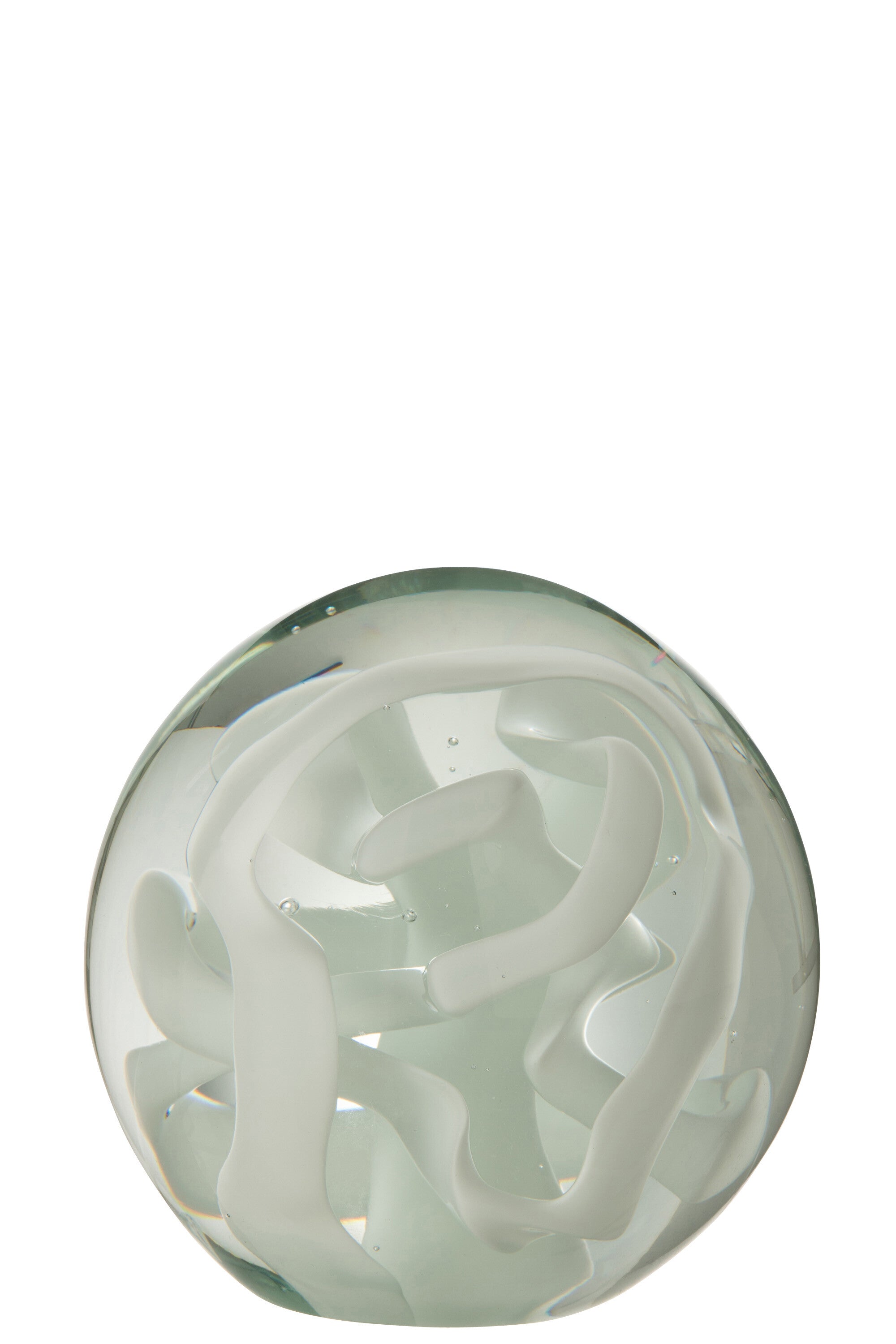 Papiergewicht Slinger Glas Wit Groot