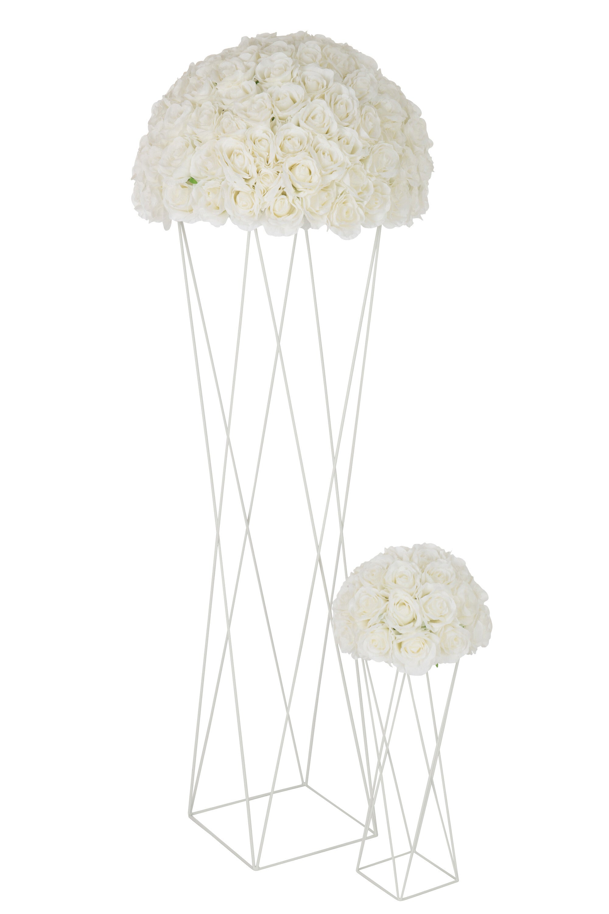 Ondersteuning Kruis Metaal Wit Groot