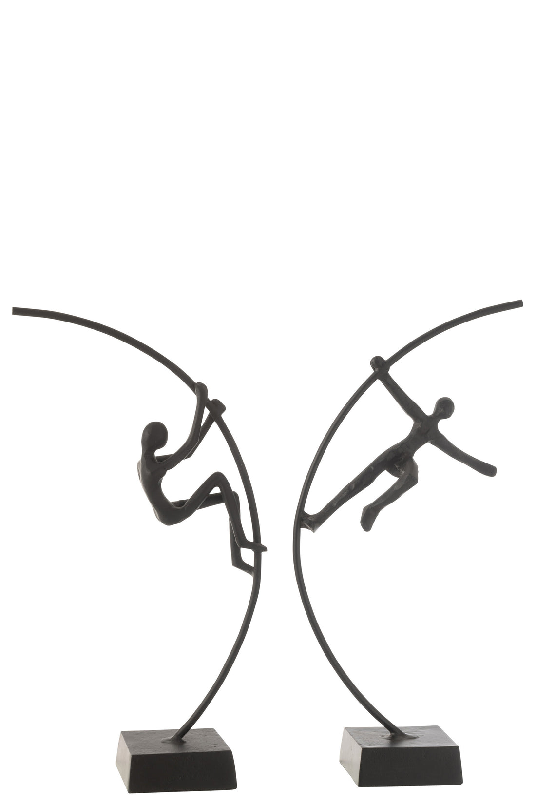 Figuur Persoon Hangend/Klimmend Aluminium Zwart Assortiment Van 2