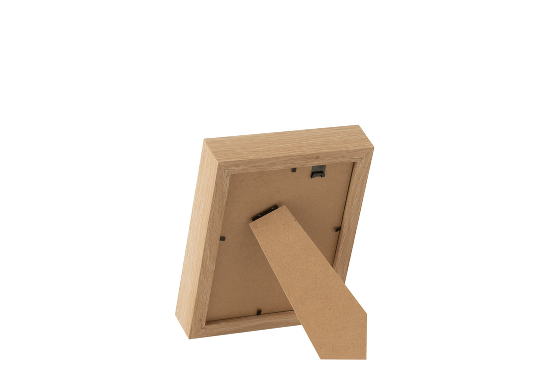 J-Line Fotolijst - fotokader - hout - naturel - 2x