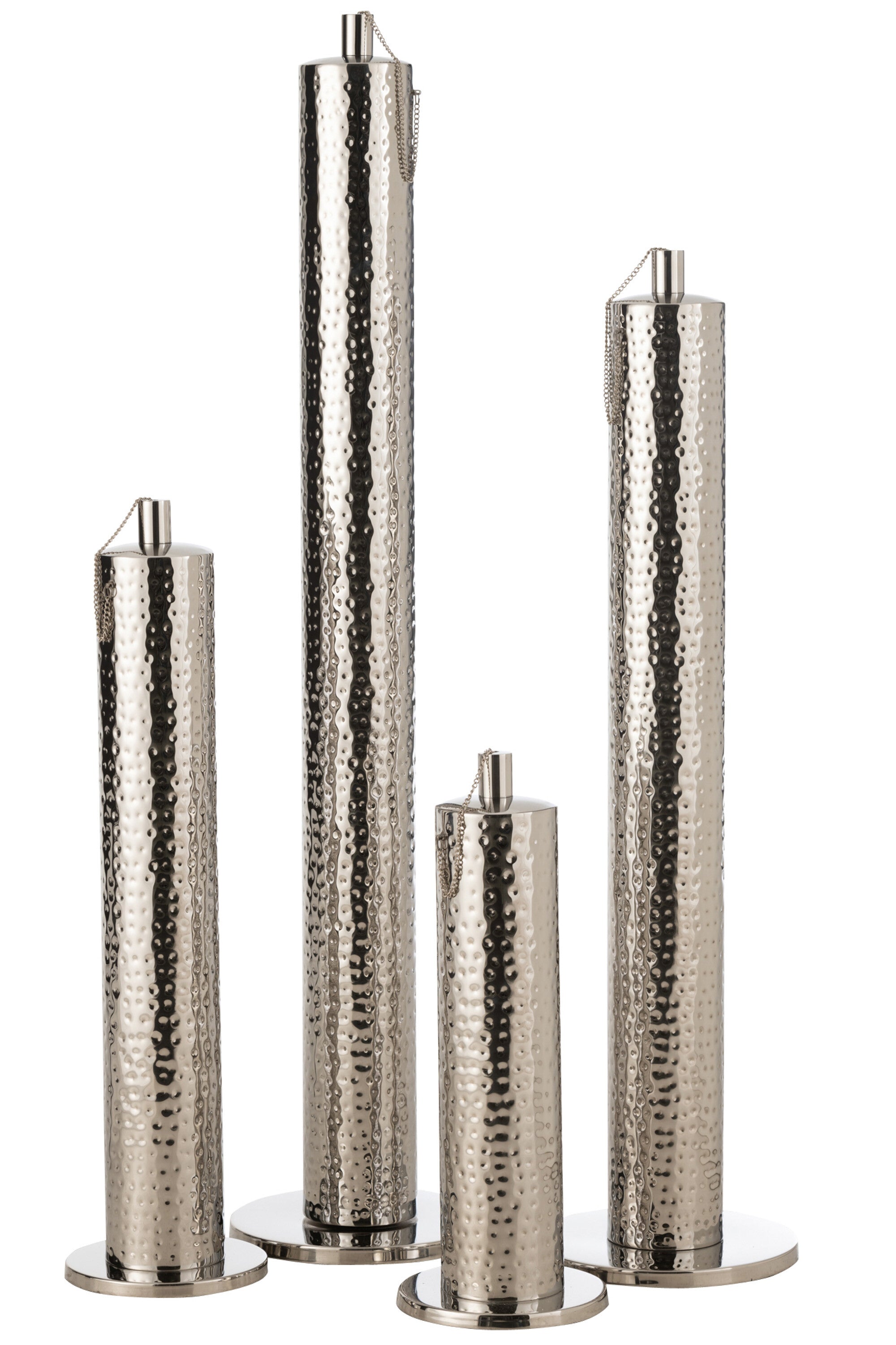 J-Line Fakkel Tiffany Stainless Steel Zilver Extralarge