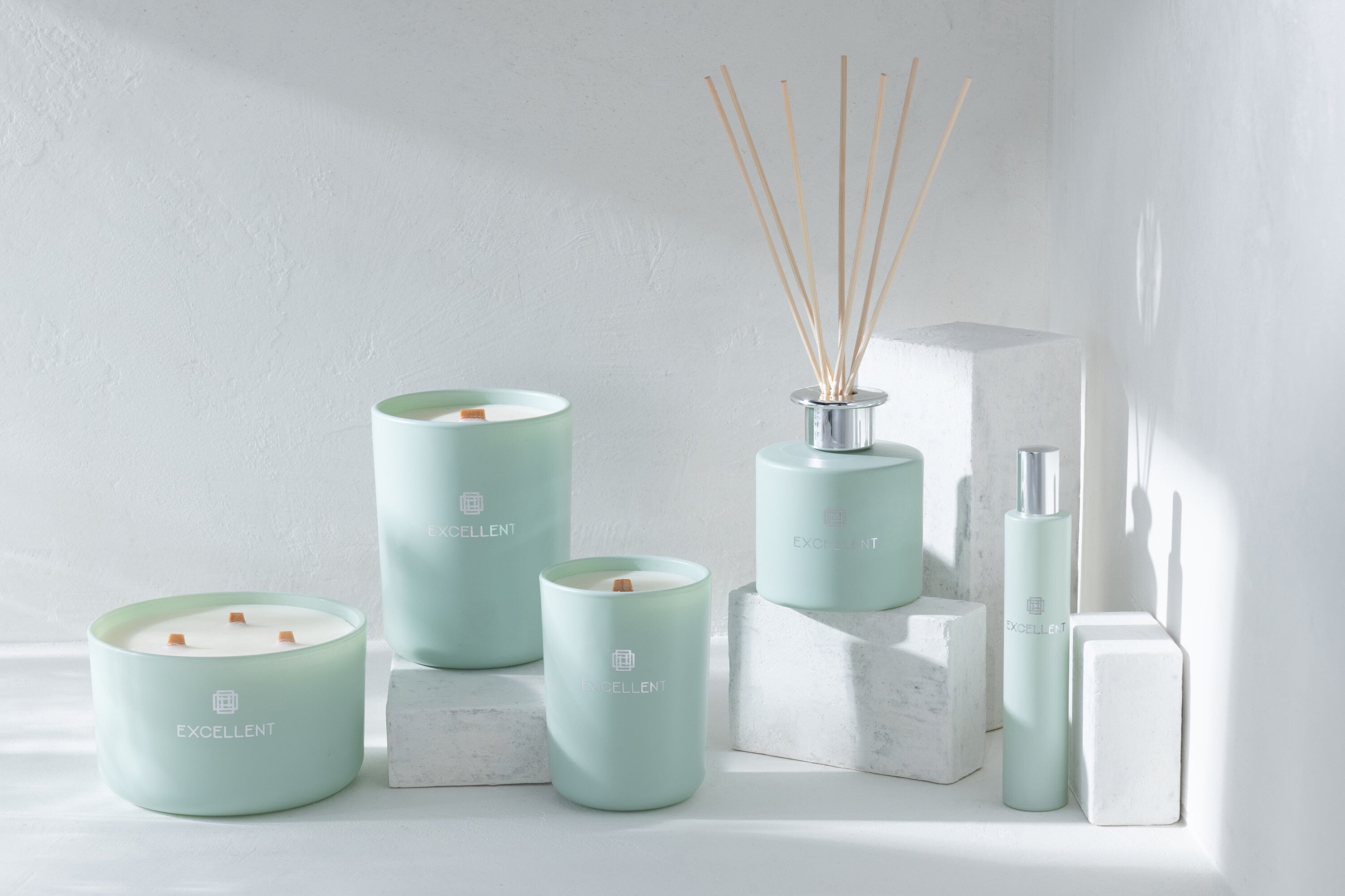 J-Line geurolie Excellent – glas – muntgroen