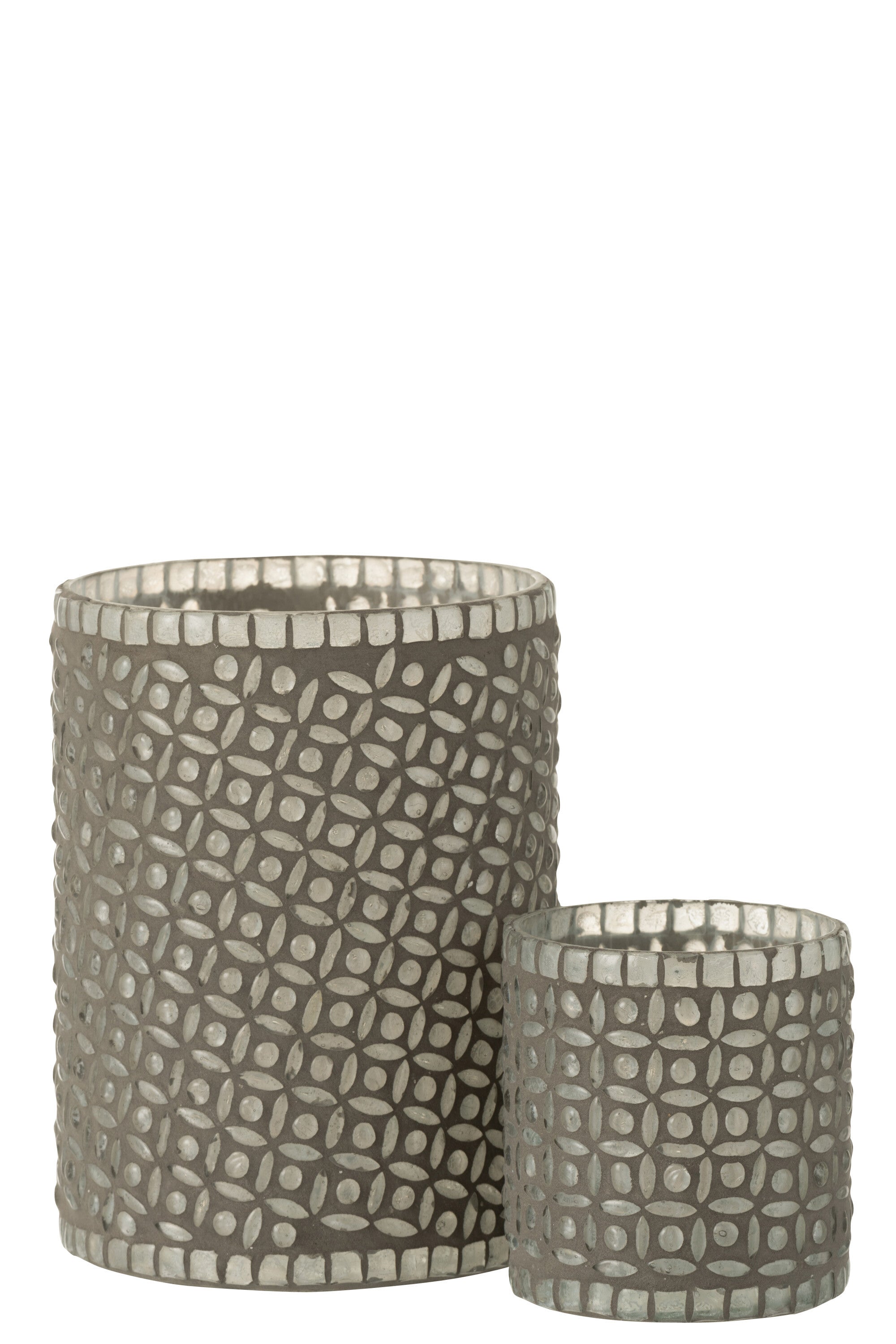 Orkaan Lichtpatroon Glas Grijs