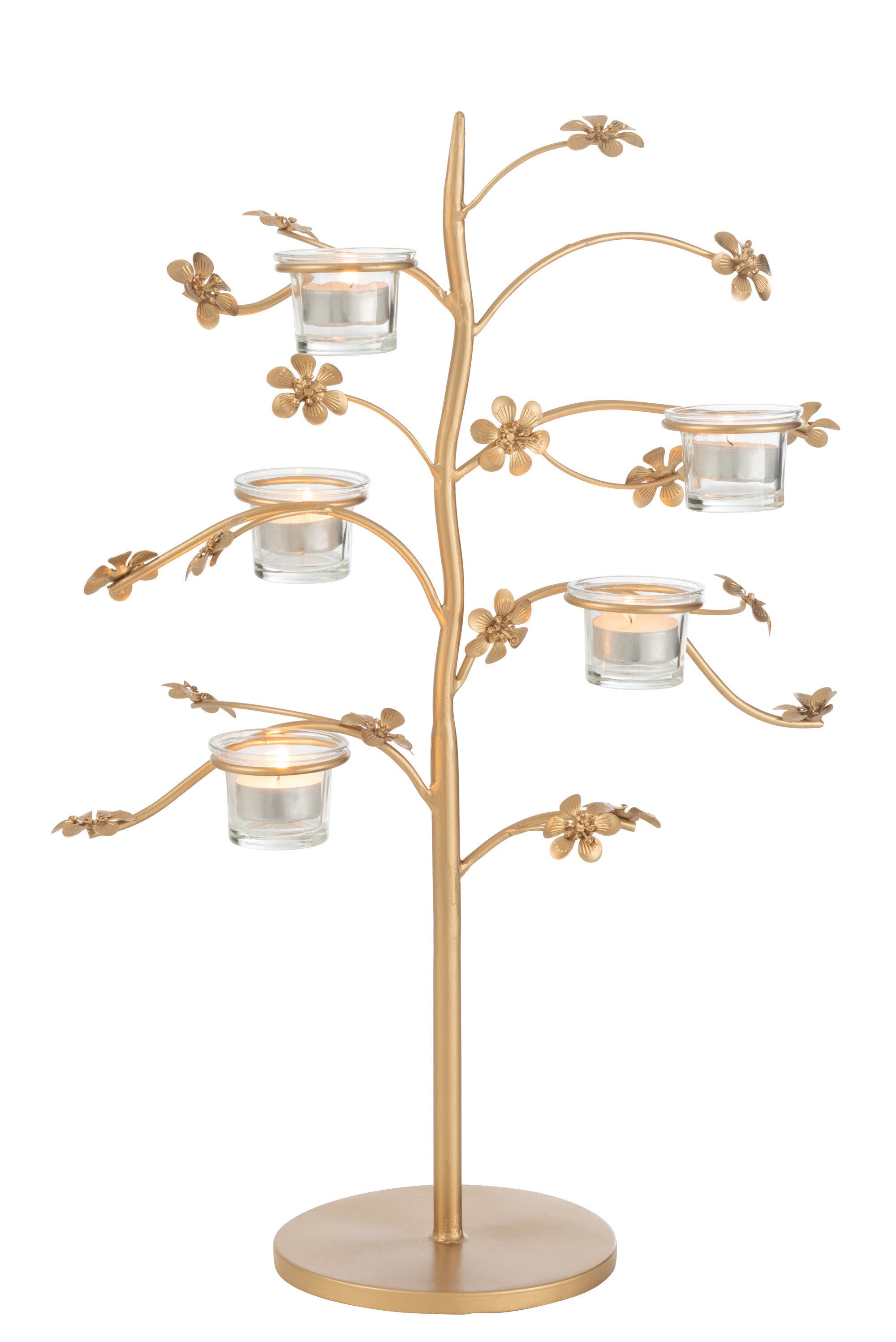 J-Line Kandelaar Tafel Metaal Goud