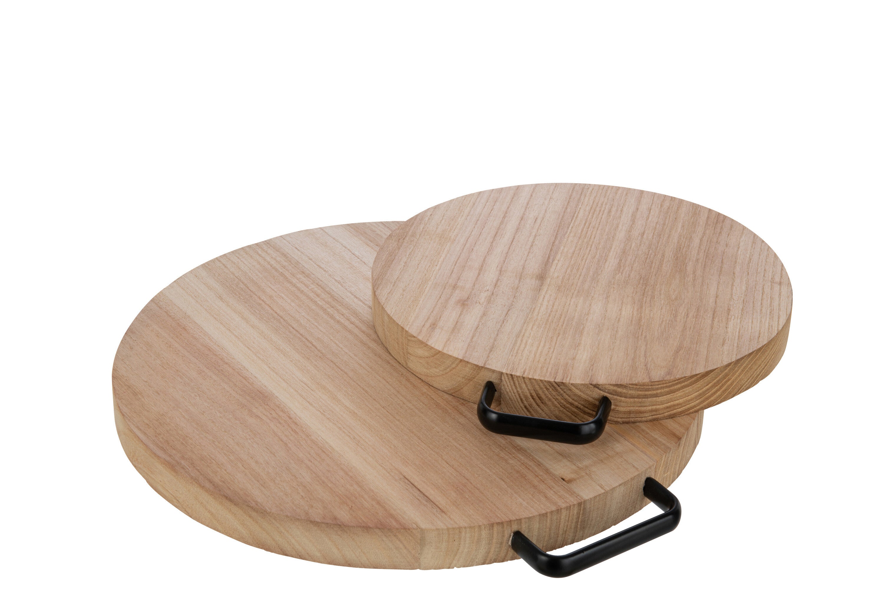 J-Line Rond snijplank - hout - naturel - L