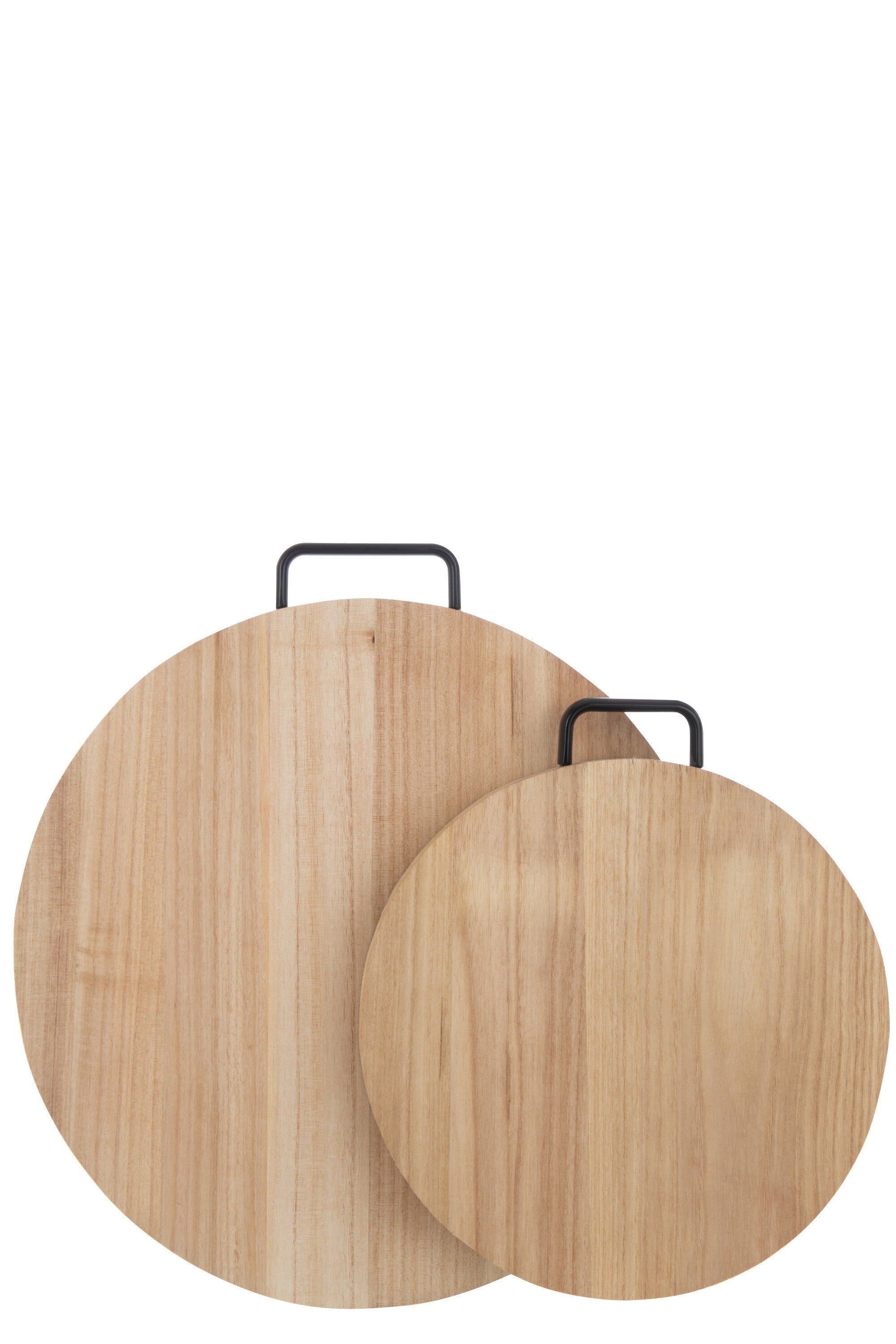 J-Line Rond snijplank - hout - naturel - L