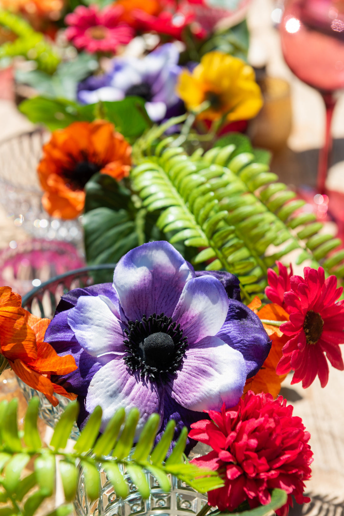 Anemoon Plastic Paars/Wit